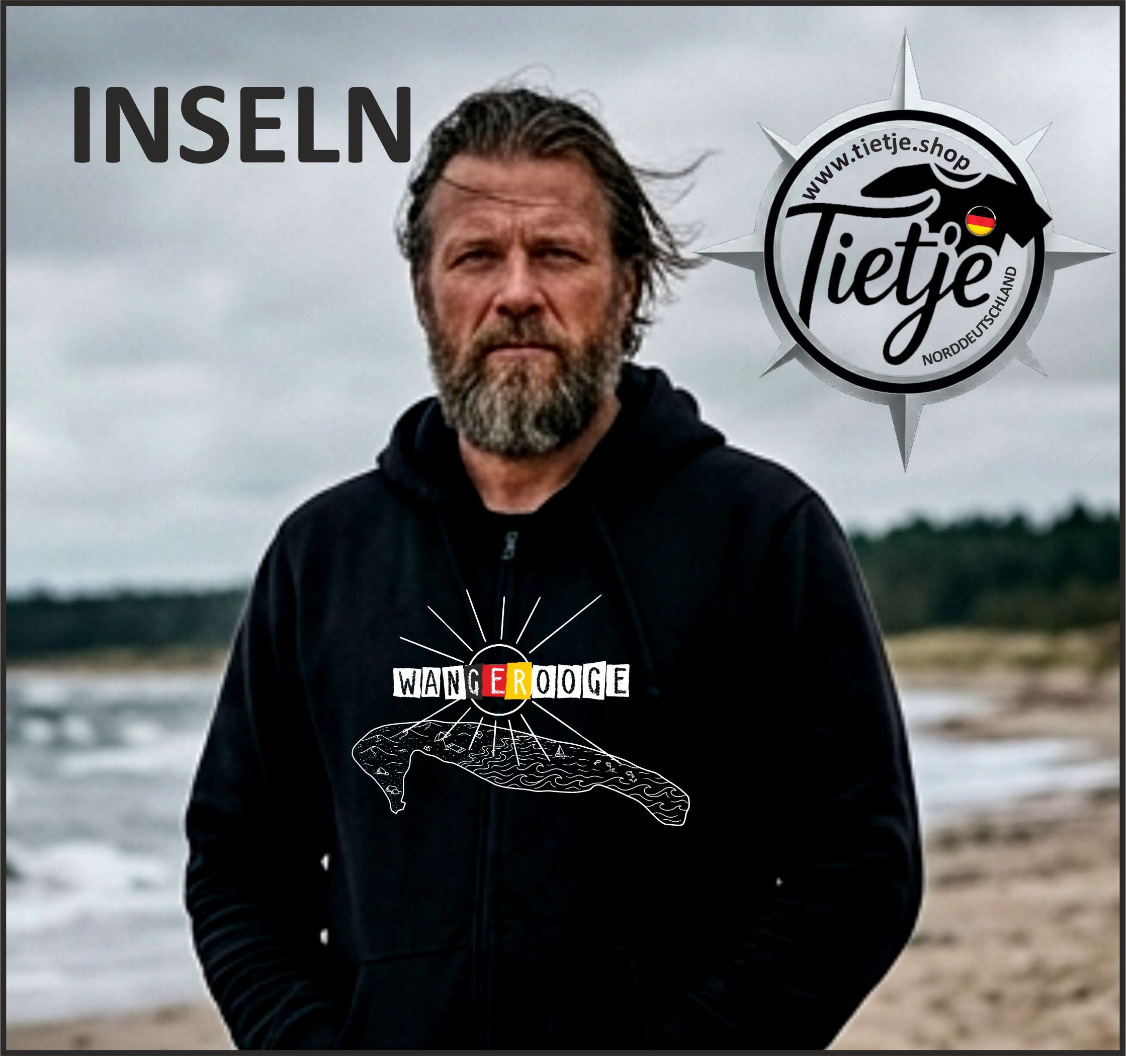 INSELN - WANGEROOGE  - Unisex Kapuzenpullover Hoodie