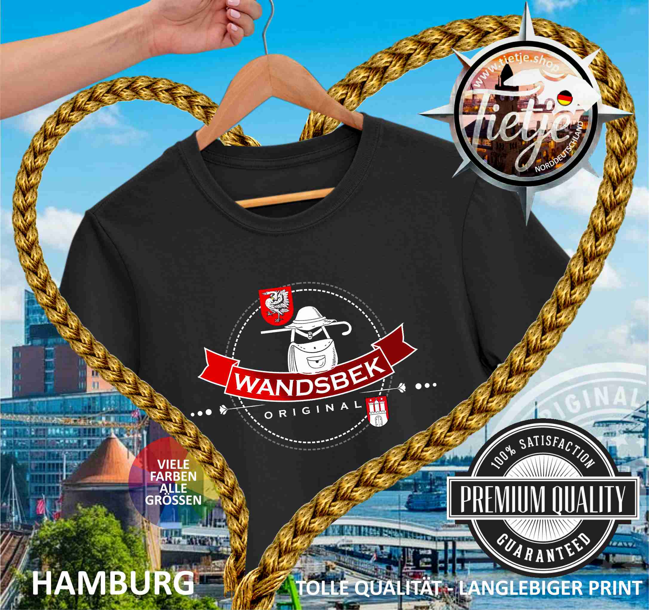 HAMBURG - Städte - WANDSBEK  - Herren Shirt
