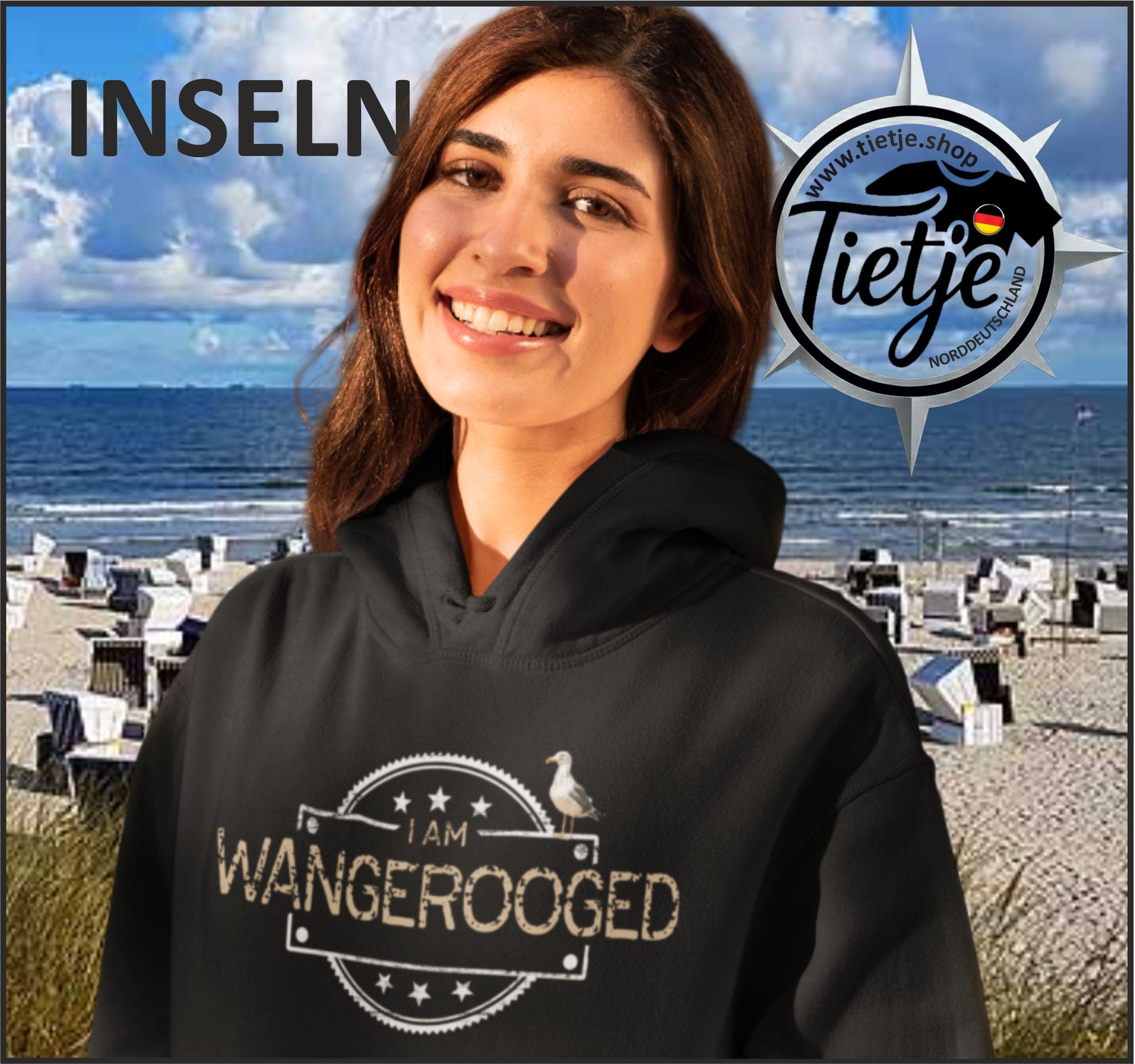 INSELN - WANGEROOGED  - Unisex Kapuzenpullover Hoodie