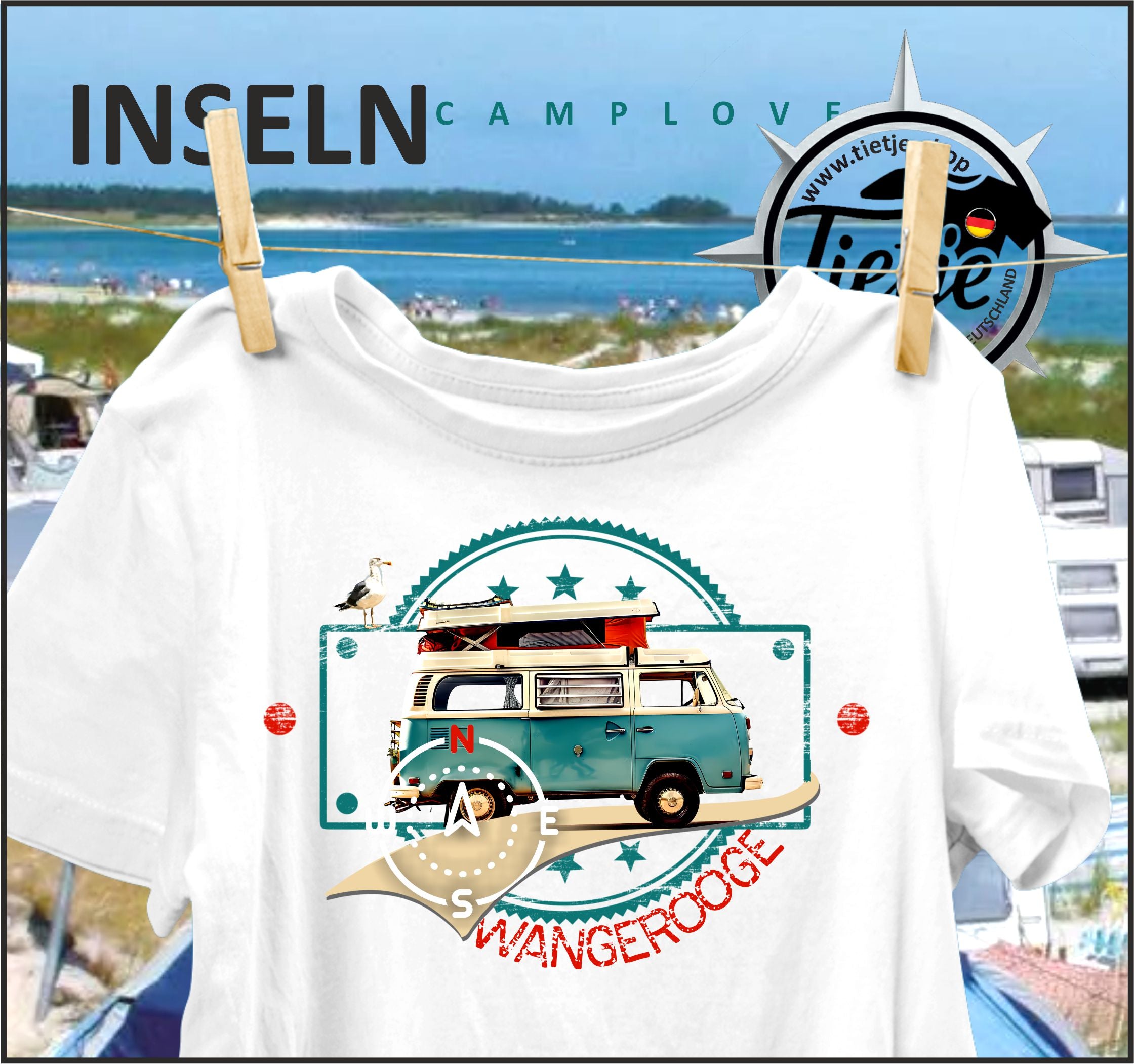INSELN - WANGEROOGE - CAMPLOVE - Herren Shirt