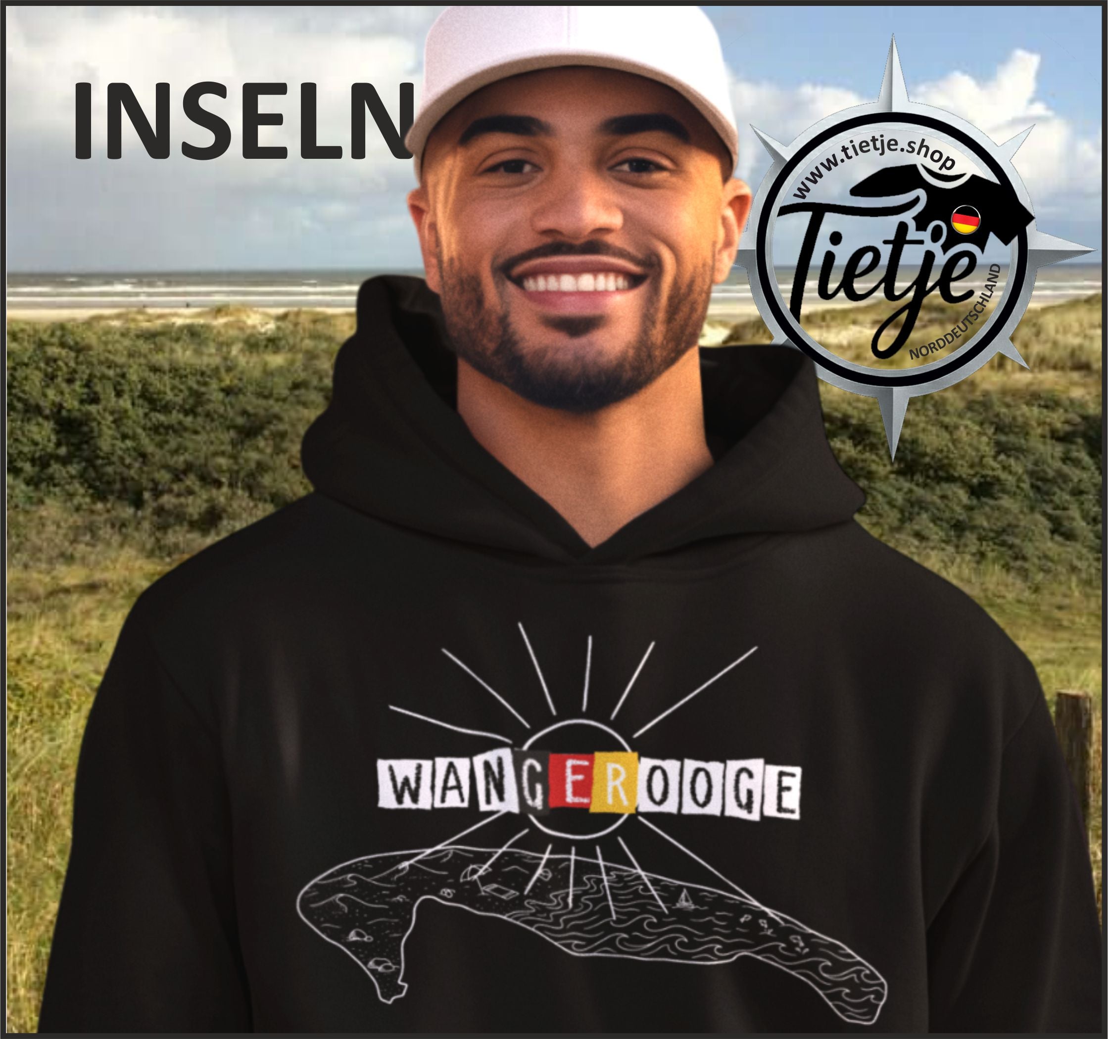 INSELN - WANGEROOGE  - Unisex Kapuzenpullover Hoodie