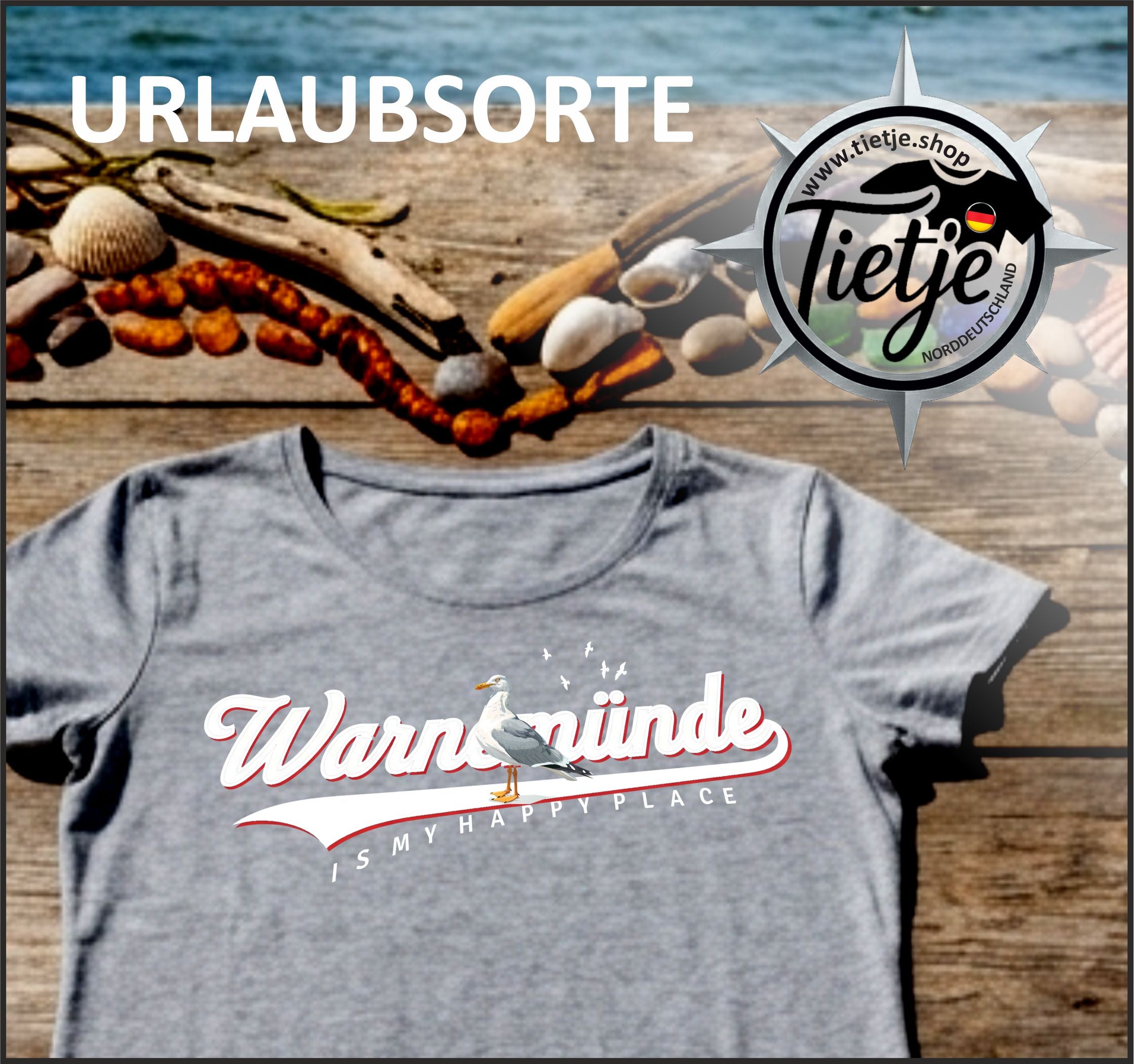 MECKLENBURG-VORPOMMERN - Warnemünde  - Damen Premiumshirt