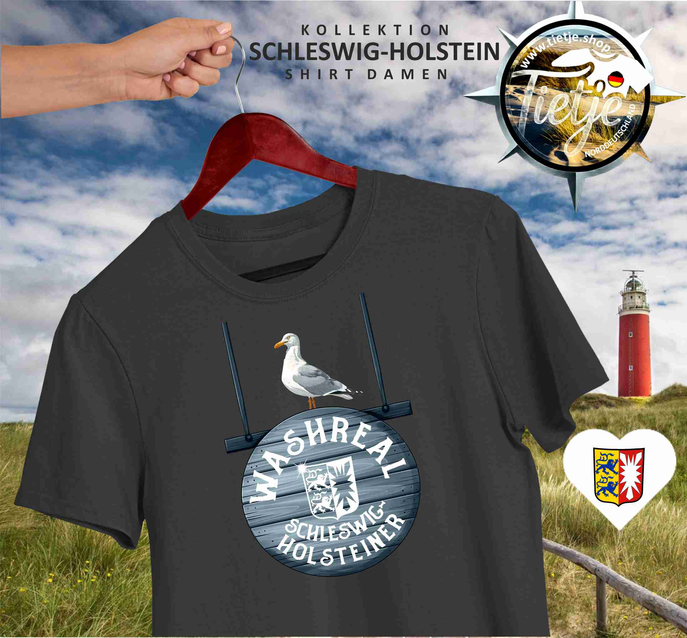 SCHLESWIG-HOLSTEIN - WASHREAL SCHLESWIG-HOLSTEINER  - Herren Shirt