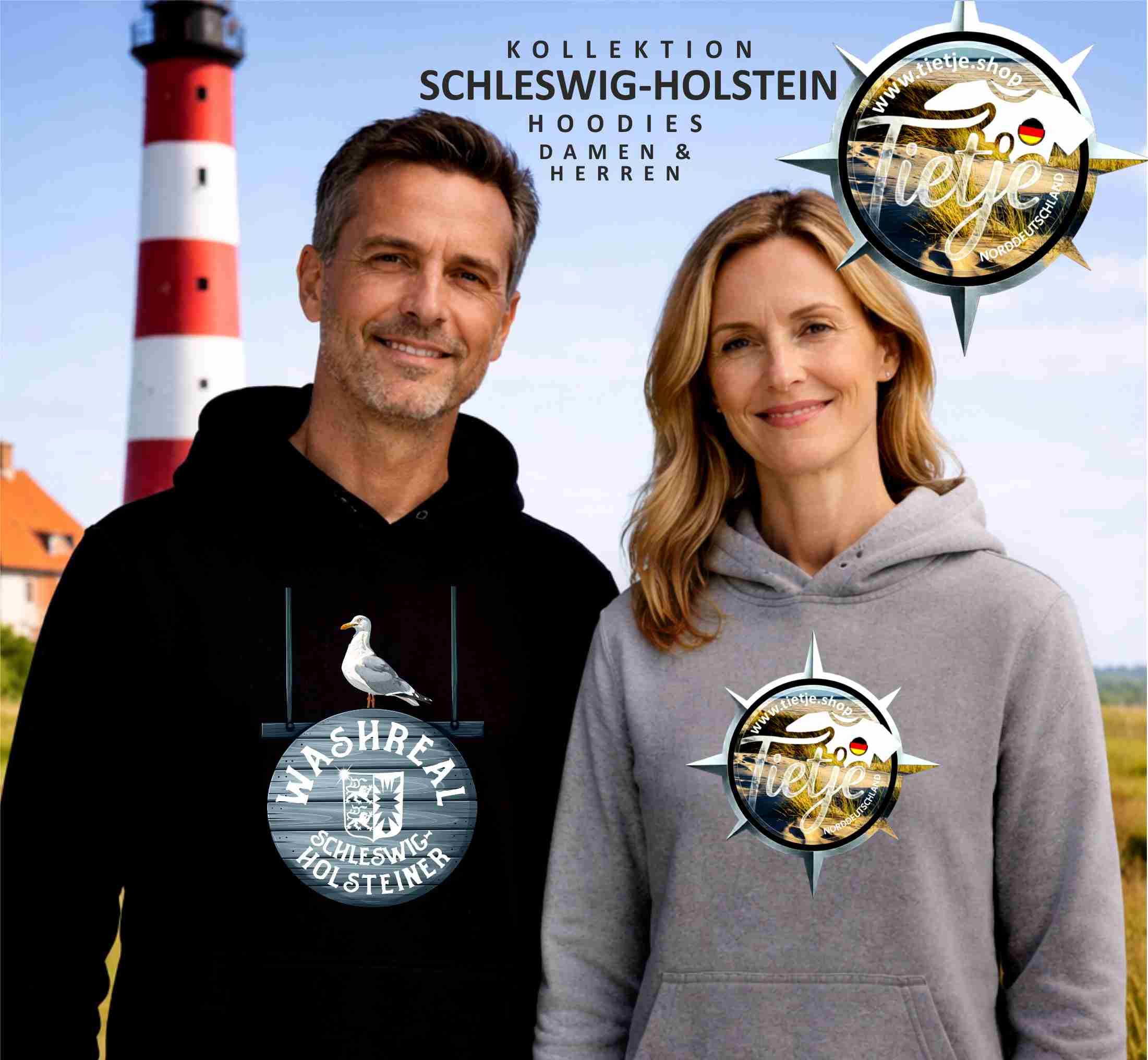 SCHLESWIG-HOLSTEIN - WASHREAL SCHLESWIG-HOLSTEINER  - Unisex Kapuzenpullover Hoodie