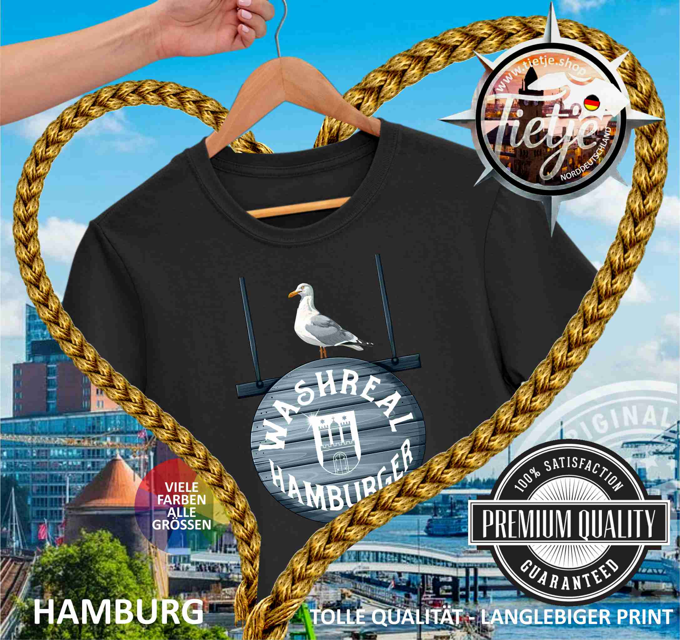 HAMBURG - WASHREAL HAMBURGER  - Herren Shirt