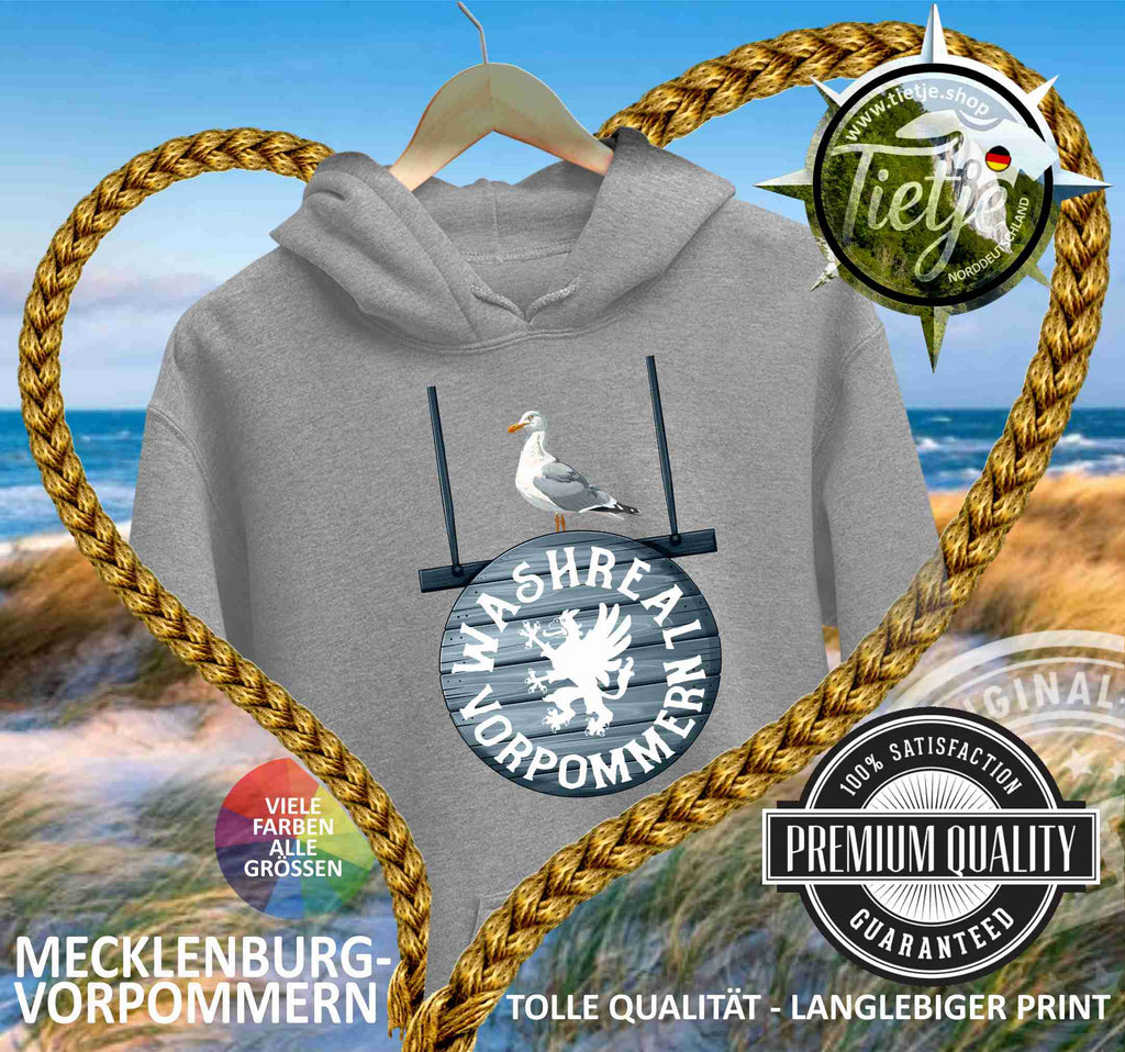 MECKLENBURG-VORPOMMERN - WASHREAL Vorpommern  - Unisex Kapuzenpullover Hoodie