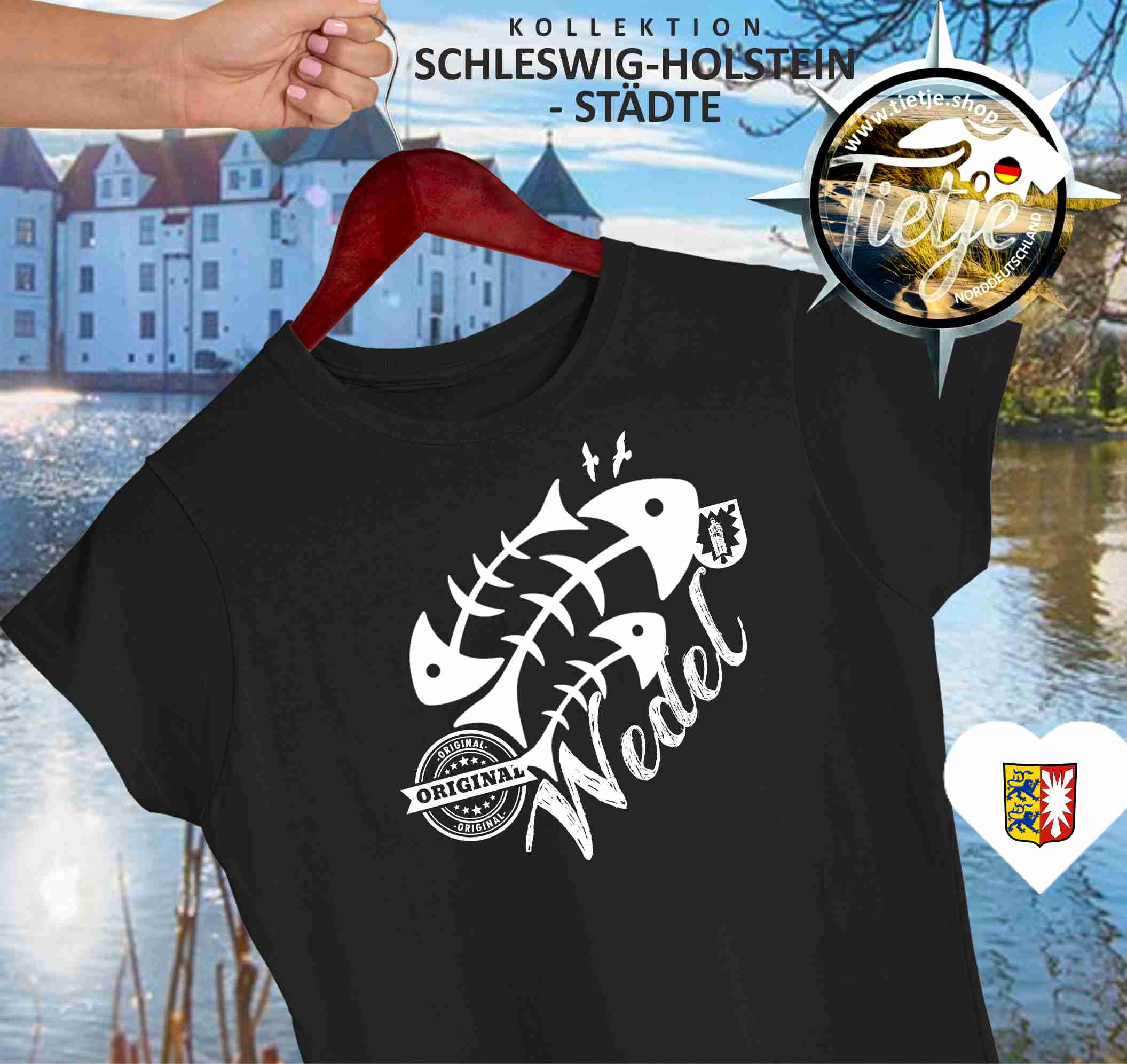 SCHLESWIG-HOLSTEIN - Städte - Wedel  - Damen Premiumshirt