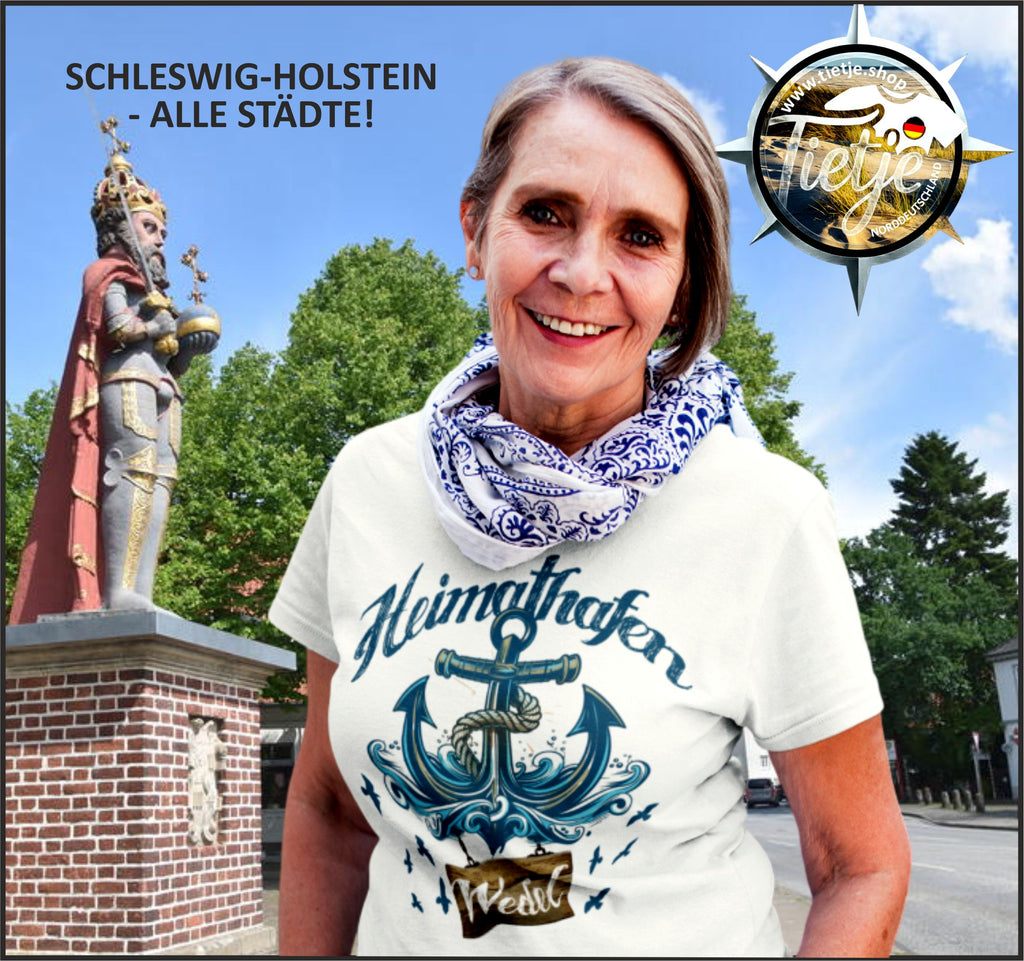 SCHLESWIG-HOLSTEIN - HEIMATHAFEN - Wedel  - Damen Premiumshirt