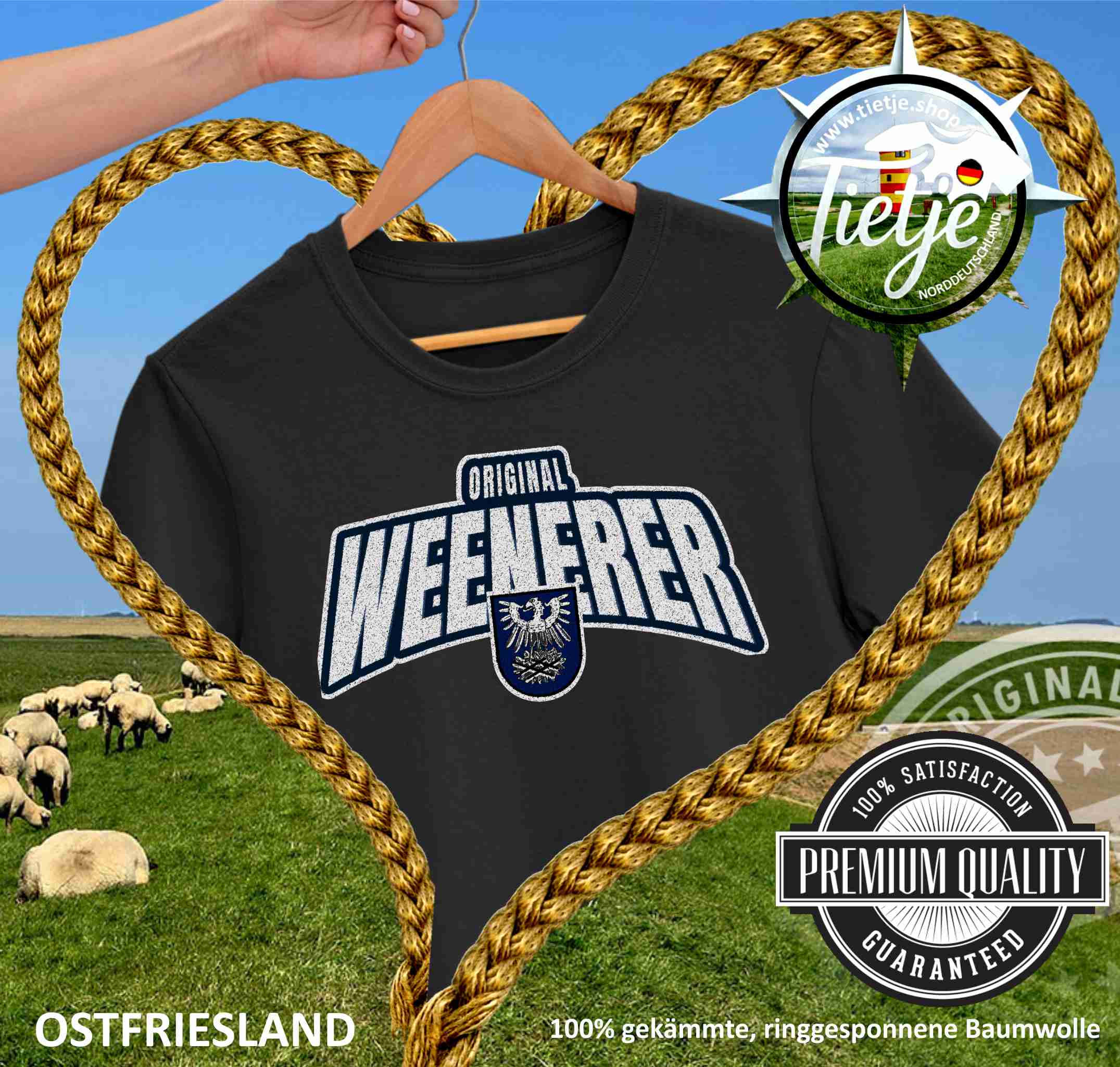 OSTFRIESLAND - Städte - ORIGINAL WEENERER  - Herren Shirt
