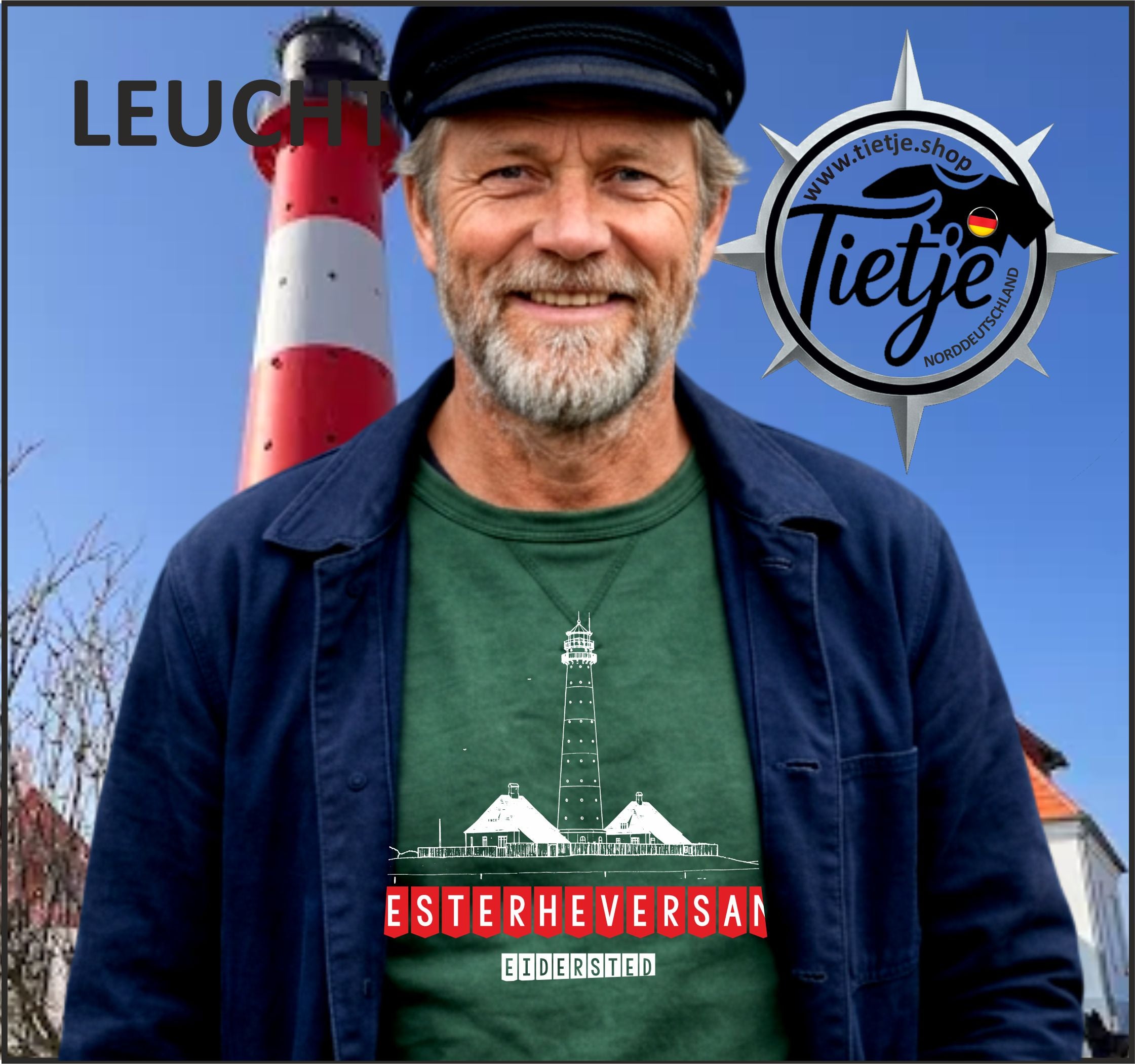 SCHLESWIG-HOLSTEIN - LEUCHTTÜRME - WERSTERHEVERSAND  - Herren Shirt