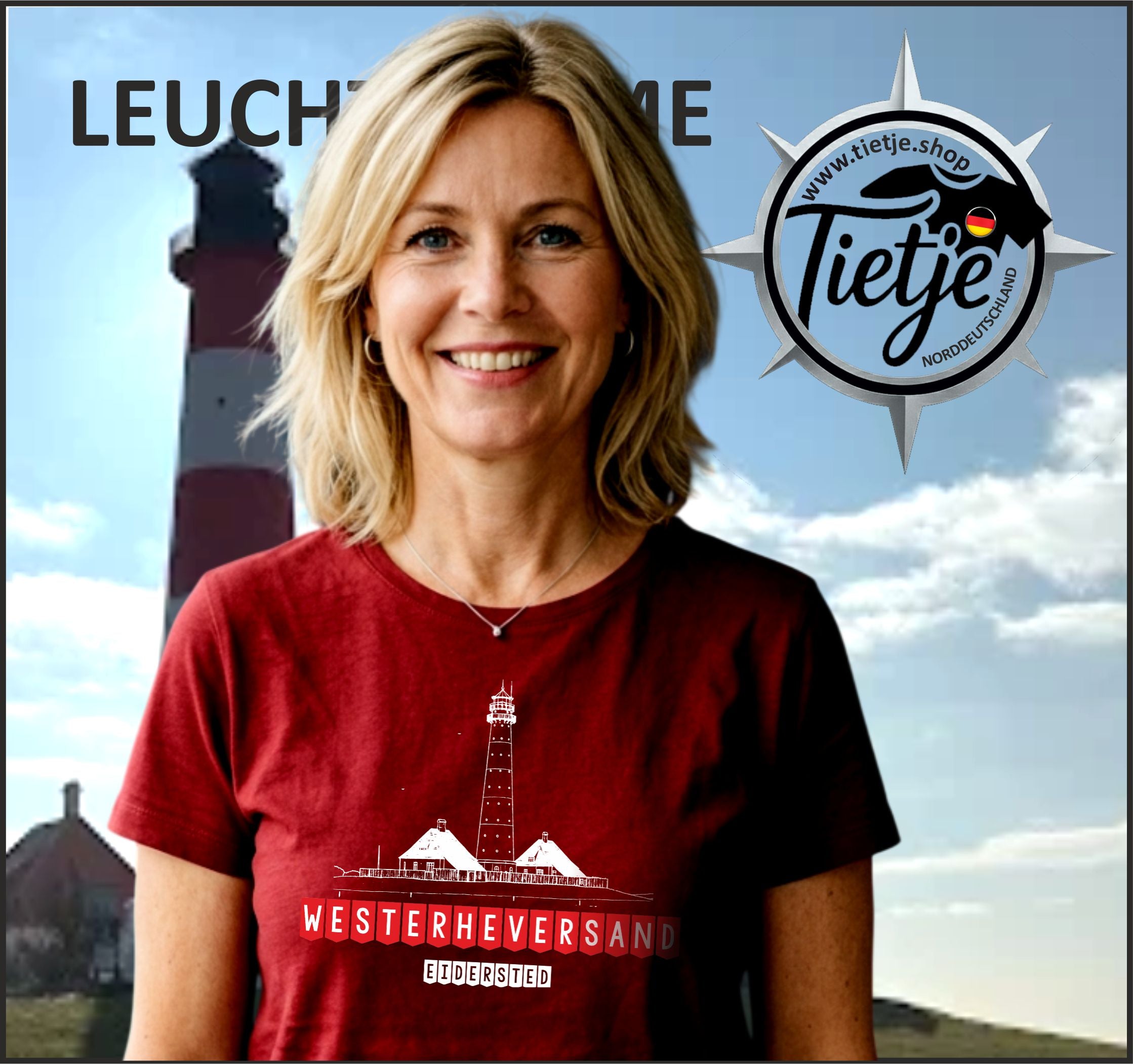 SCHLESWIG-HOLSTEIN - LEUCHTTÜRME - WERSTERHEVERSAND  - Damen Premiumshirt