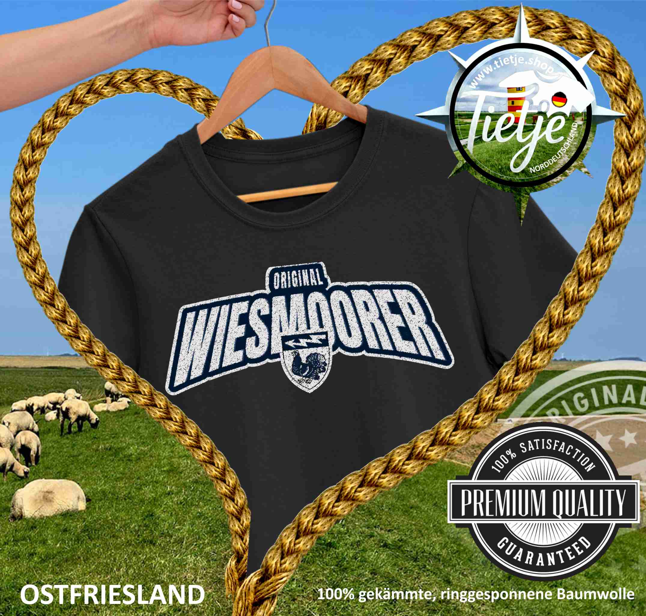 OSTFRIESLAND - Städte - ORIGINAL WIESMOORER  - Herren Shirt