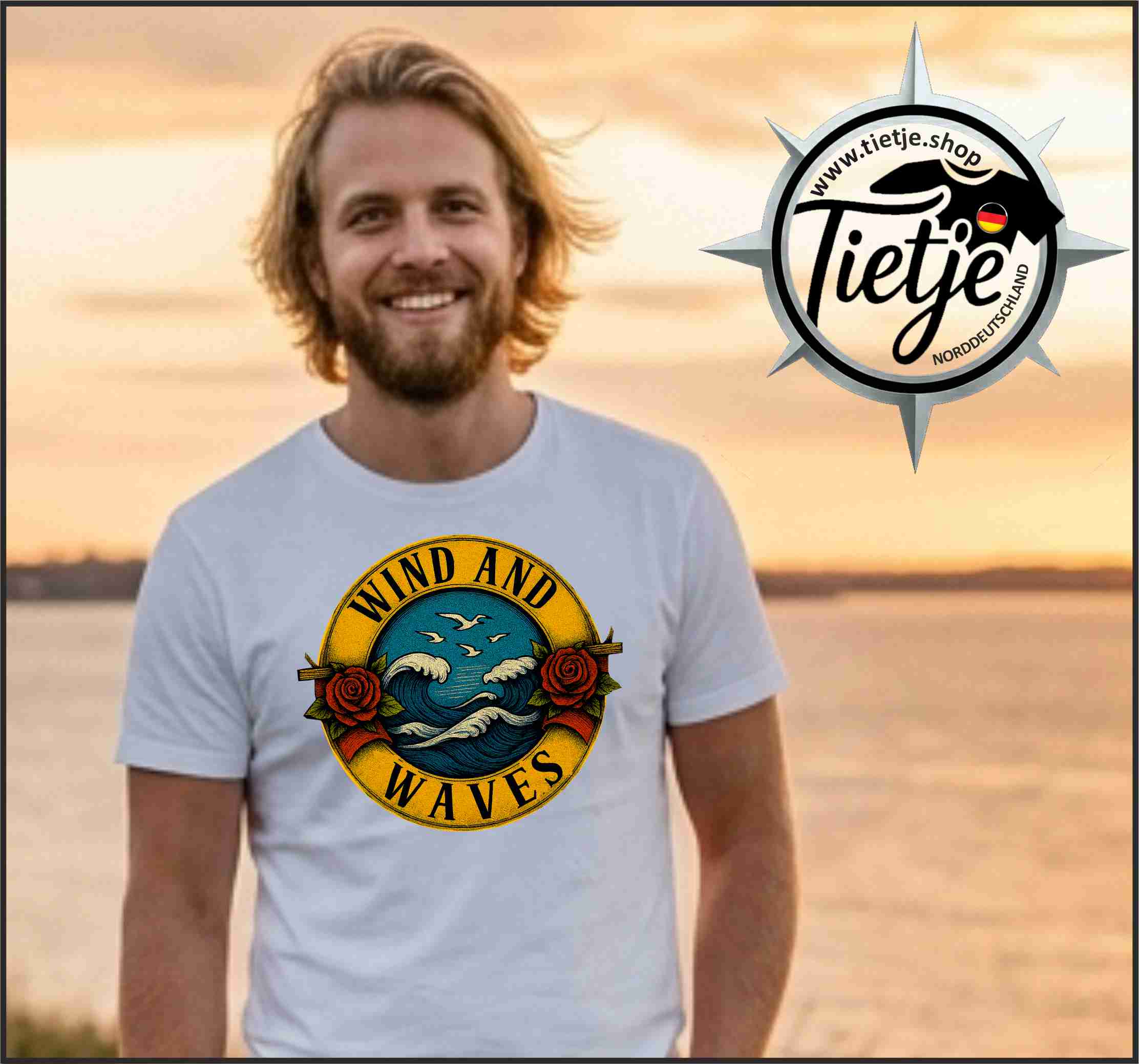 FUN & SUN - WIND AND WAVES  - Herren Shirt