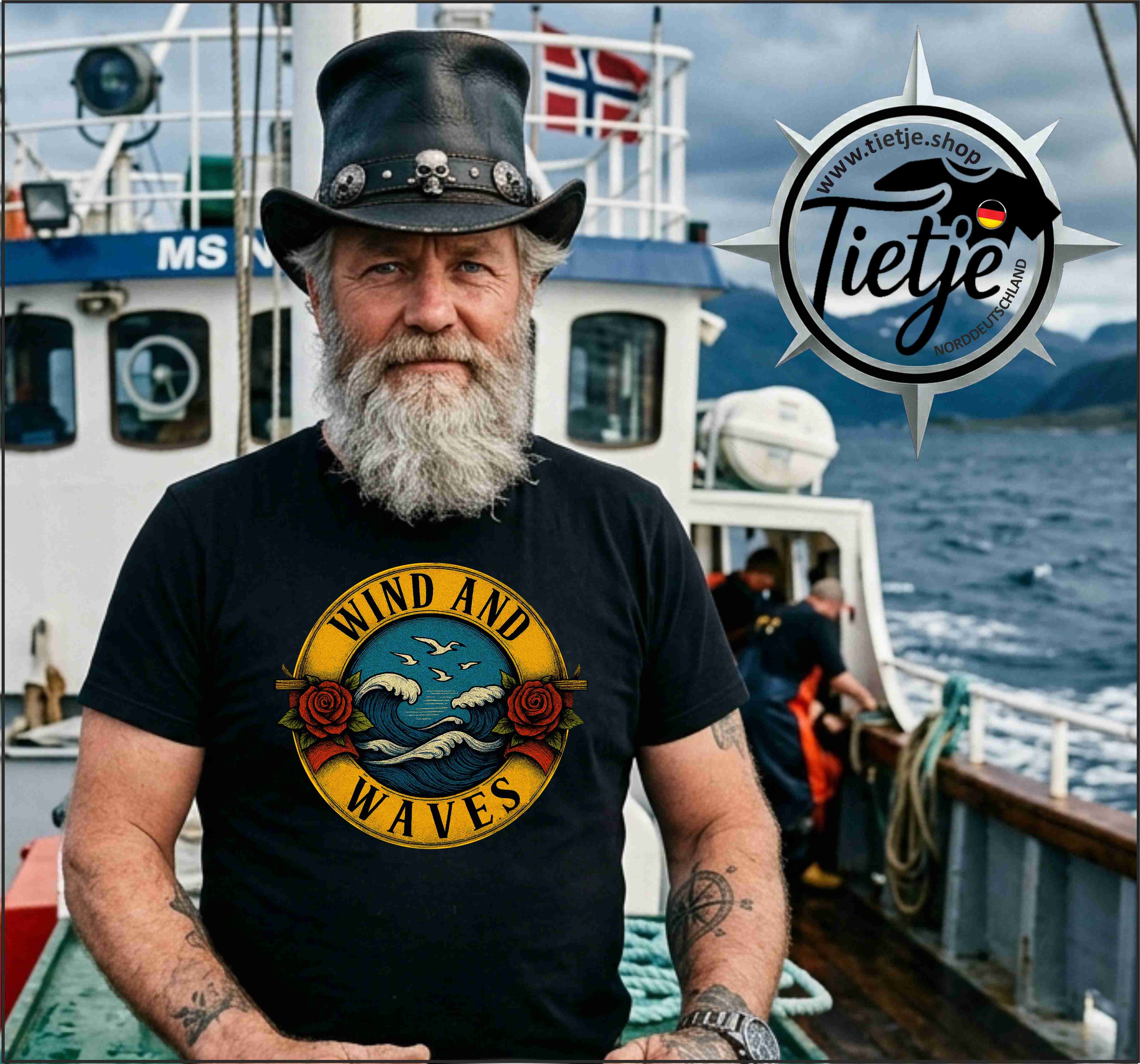 FUN & SUN - WIND AND WAVES  - Herren Shirt