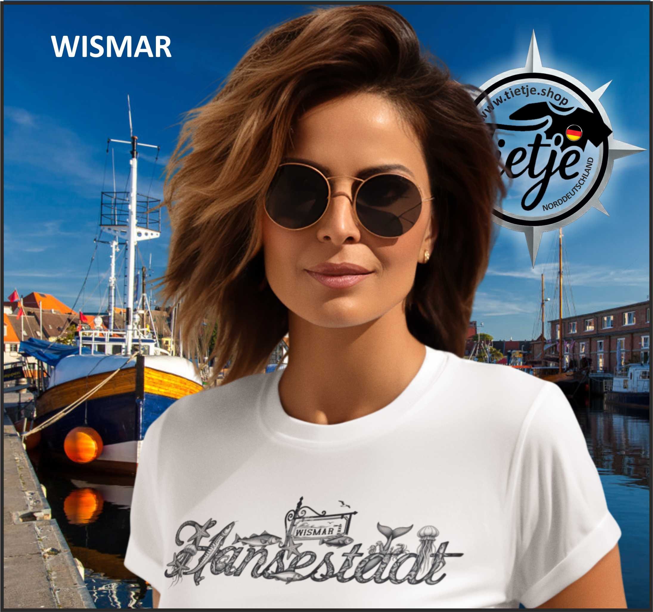 MECKLENBURG-VORPOMMERN - HANSESTADT WISMAR  - Damen Premiumshirt