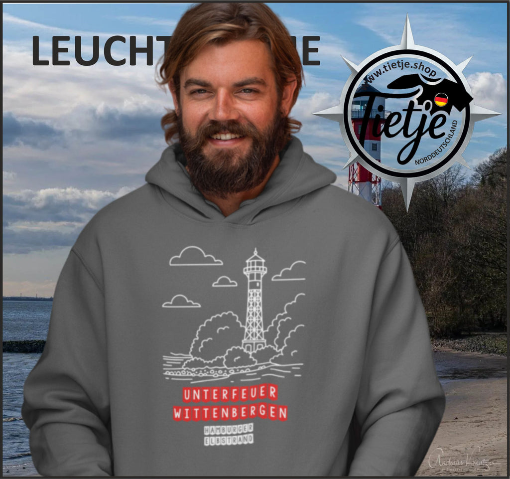 HAMBURG - LEUCHTTÜRME - UNTERFEUER WITTENBERGEN  - Unisex Kapuzenpullover Hoodie