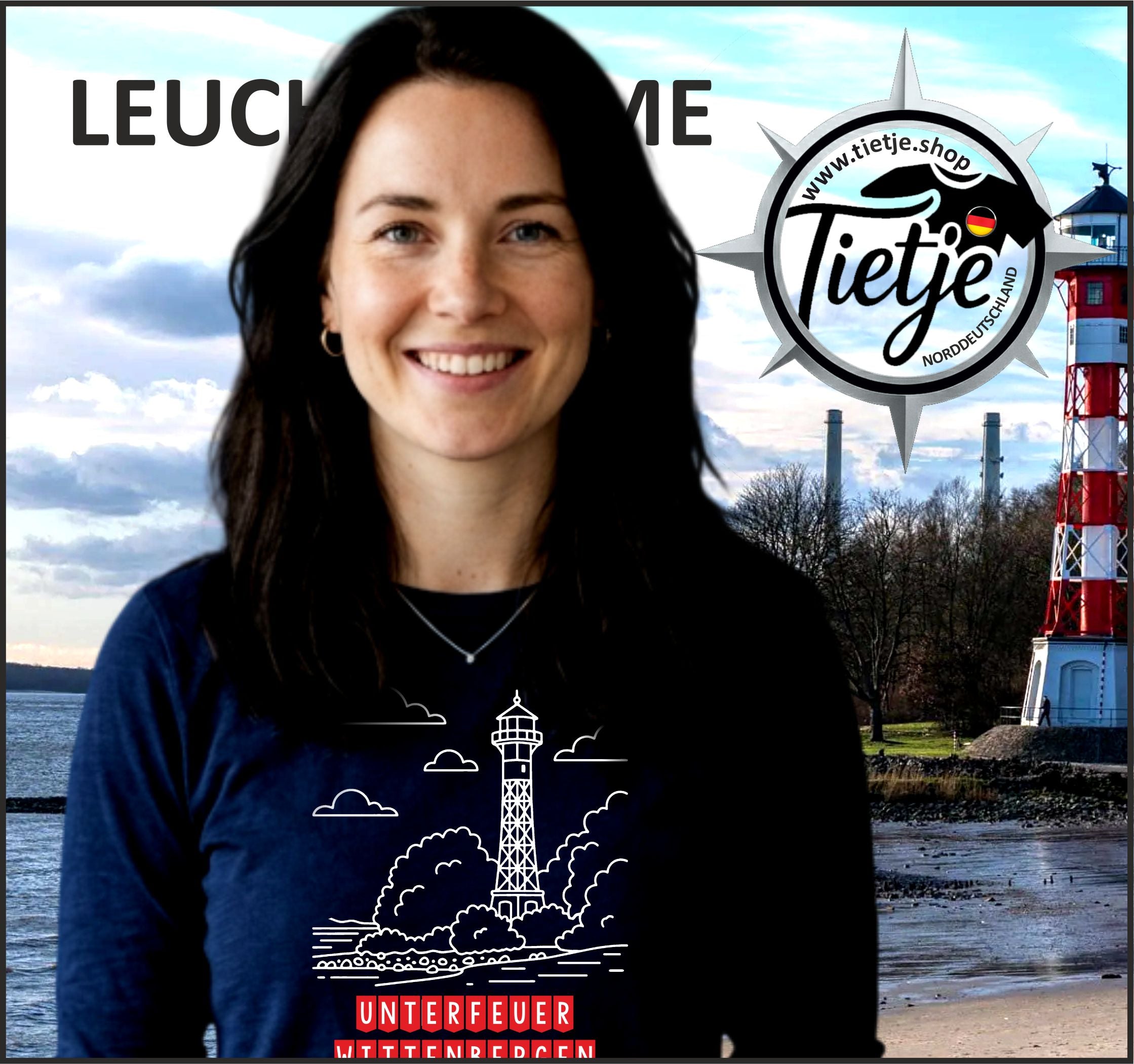 HAMBURG - LEUCHTTÜRME - UNTERFEUER WITTENBERGEN  - Damen Premiumshirt