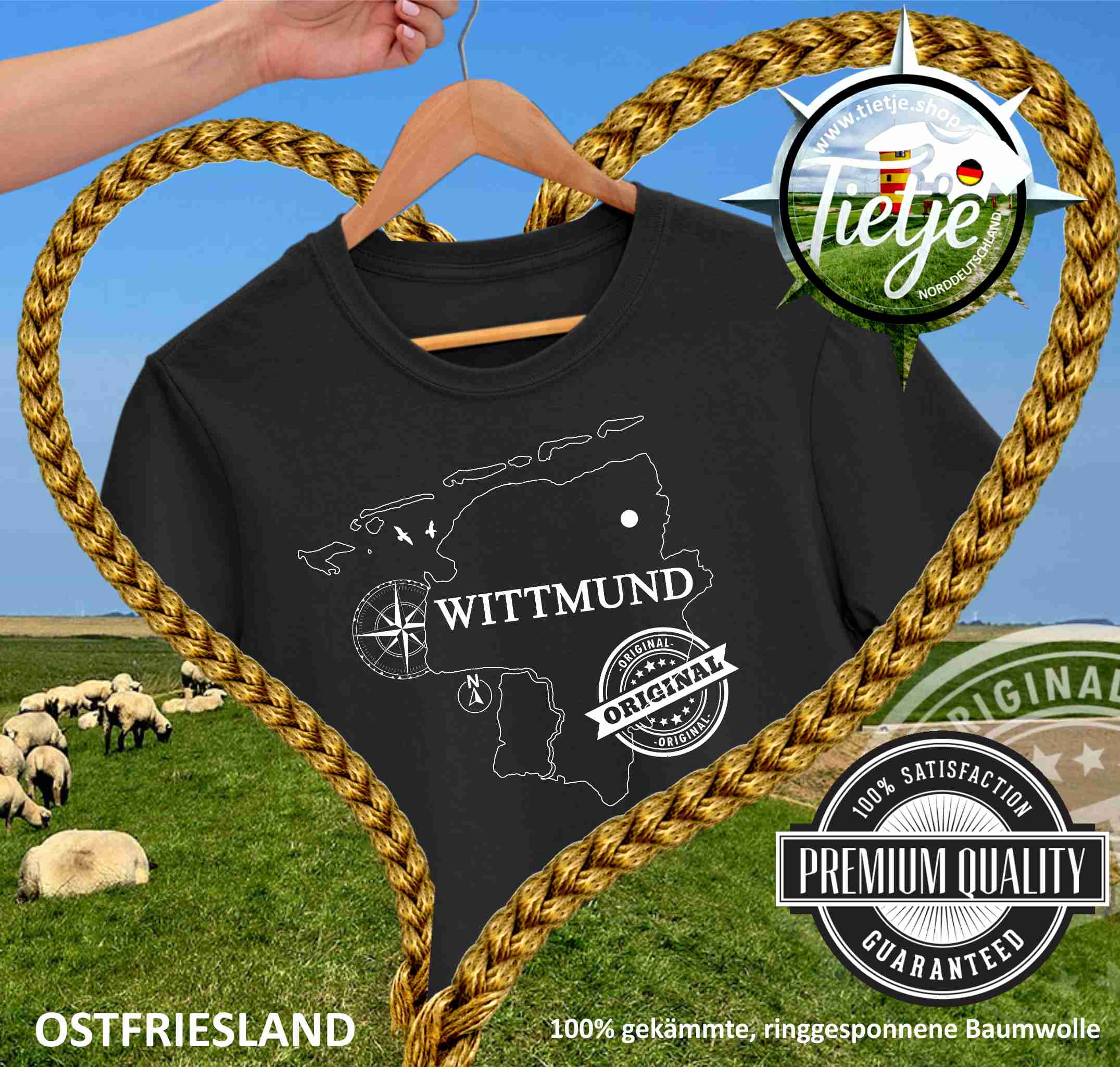OSTFRIESLAND - Städte - WITTMUND Original  - Herren Shirt