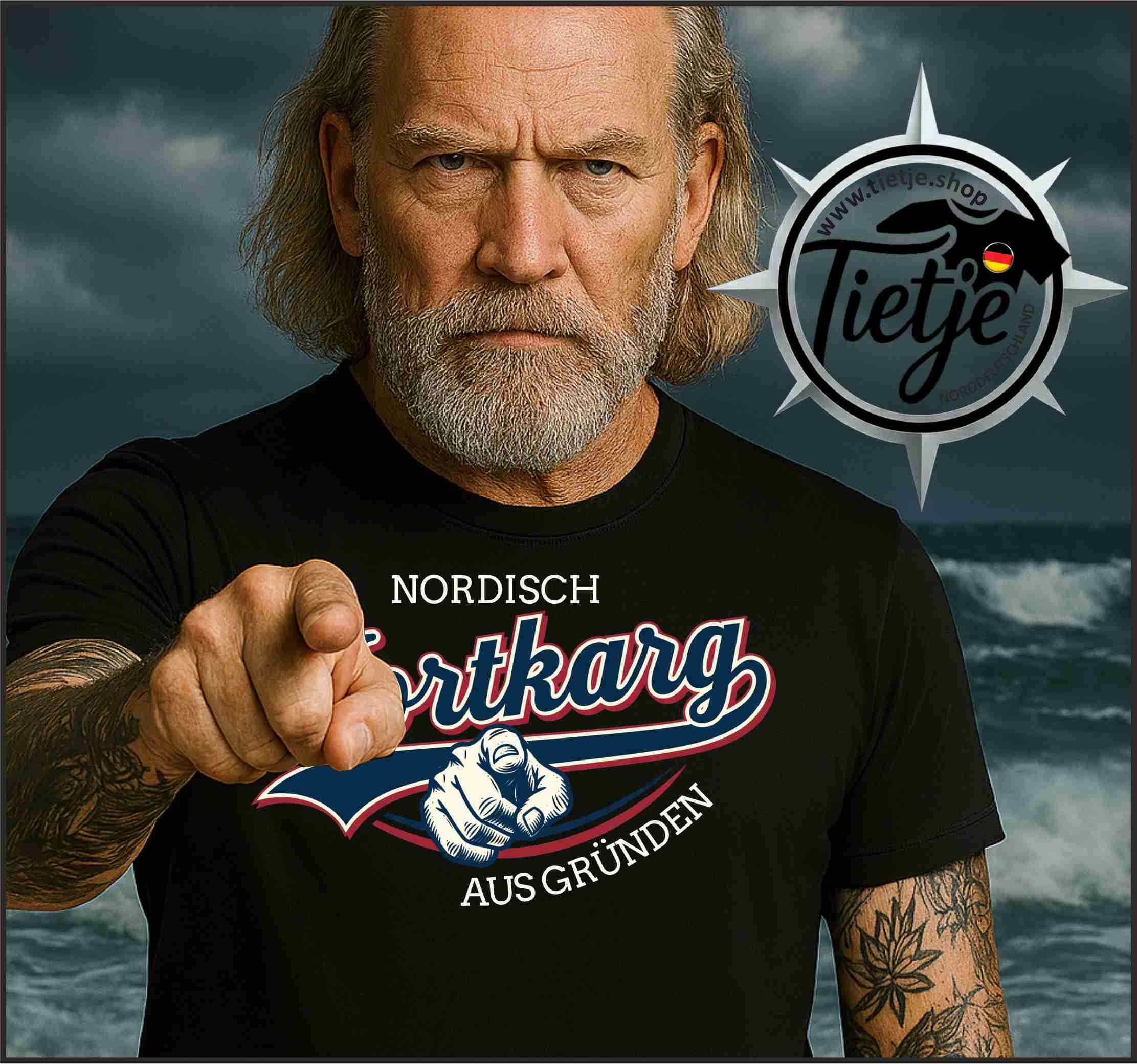 FUN & SUN - Nordisch WORTKARG aus Gründen!  - Herren Shirt