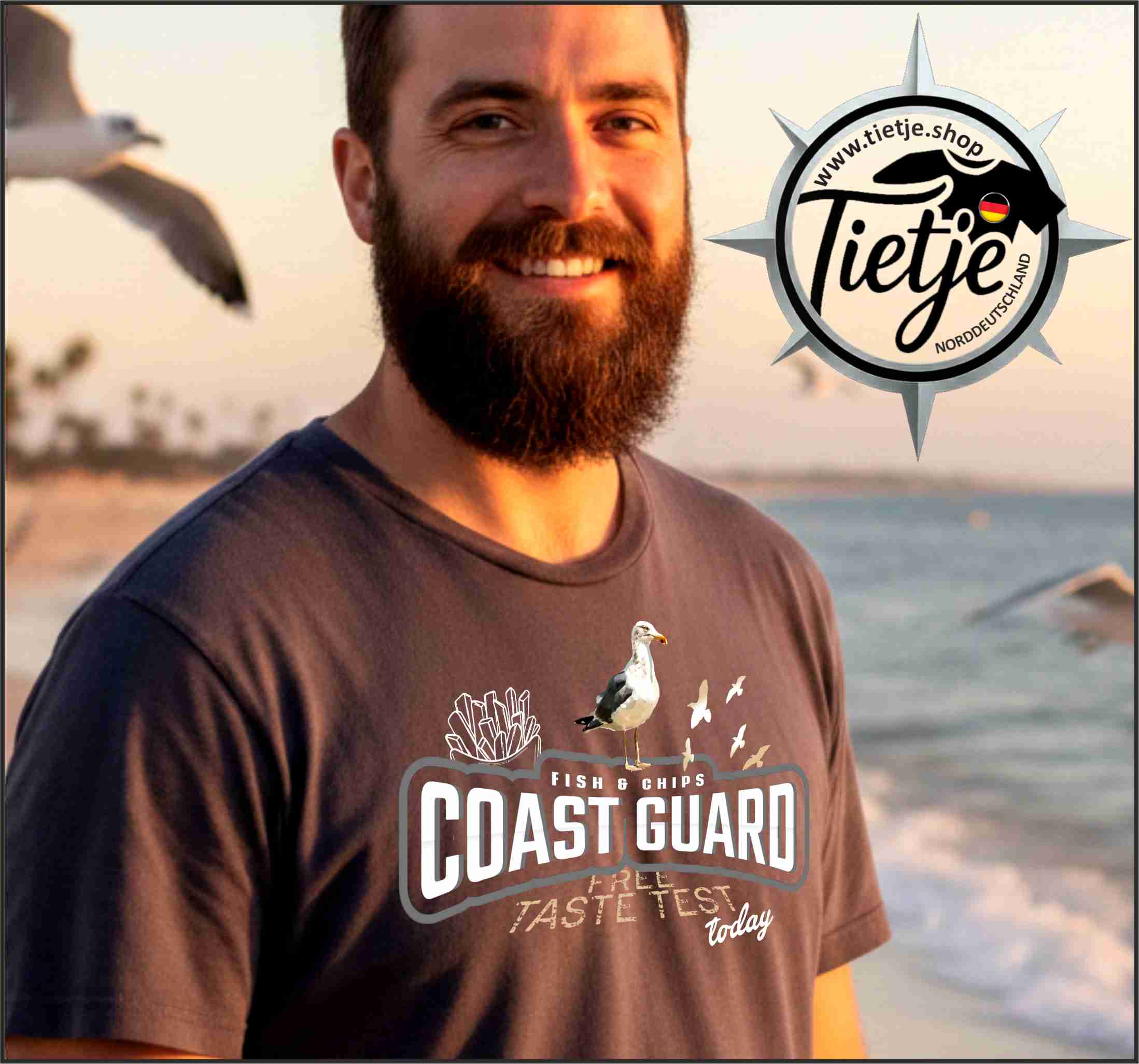 FUN & SUN - COAST GUARD  - Herren Shirt