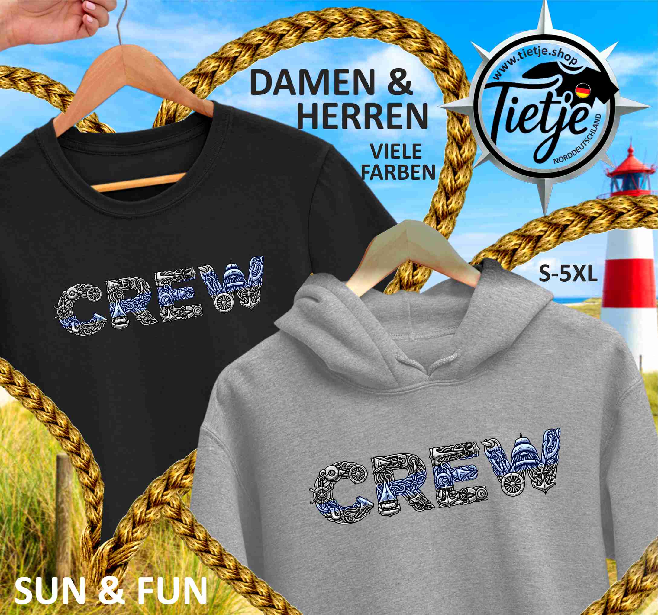 FUN & SUN - CREW  - Herren Shirt