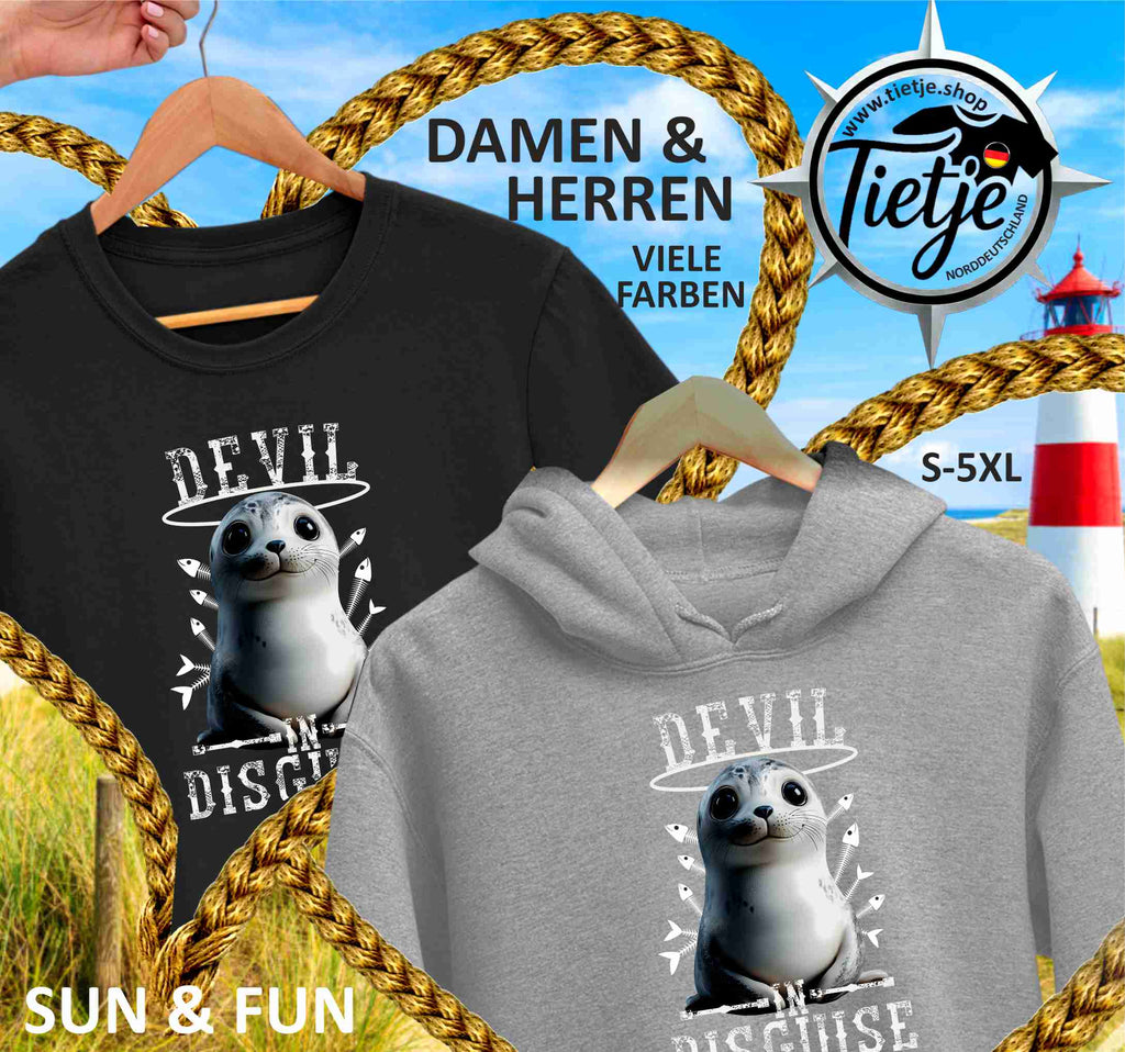 FUN & SUN - DEVIL in DISGUISE  - Unisex Kapuzenpullover Hoodie