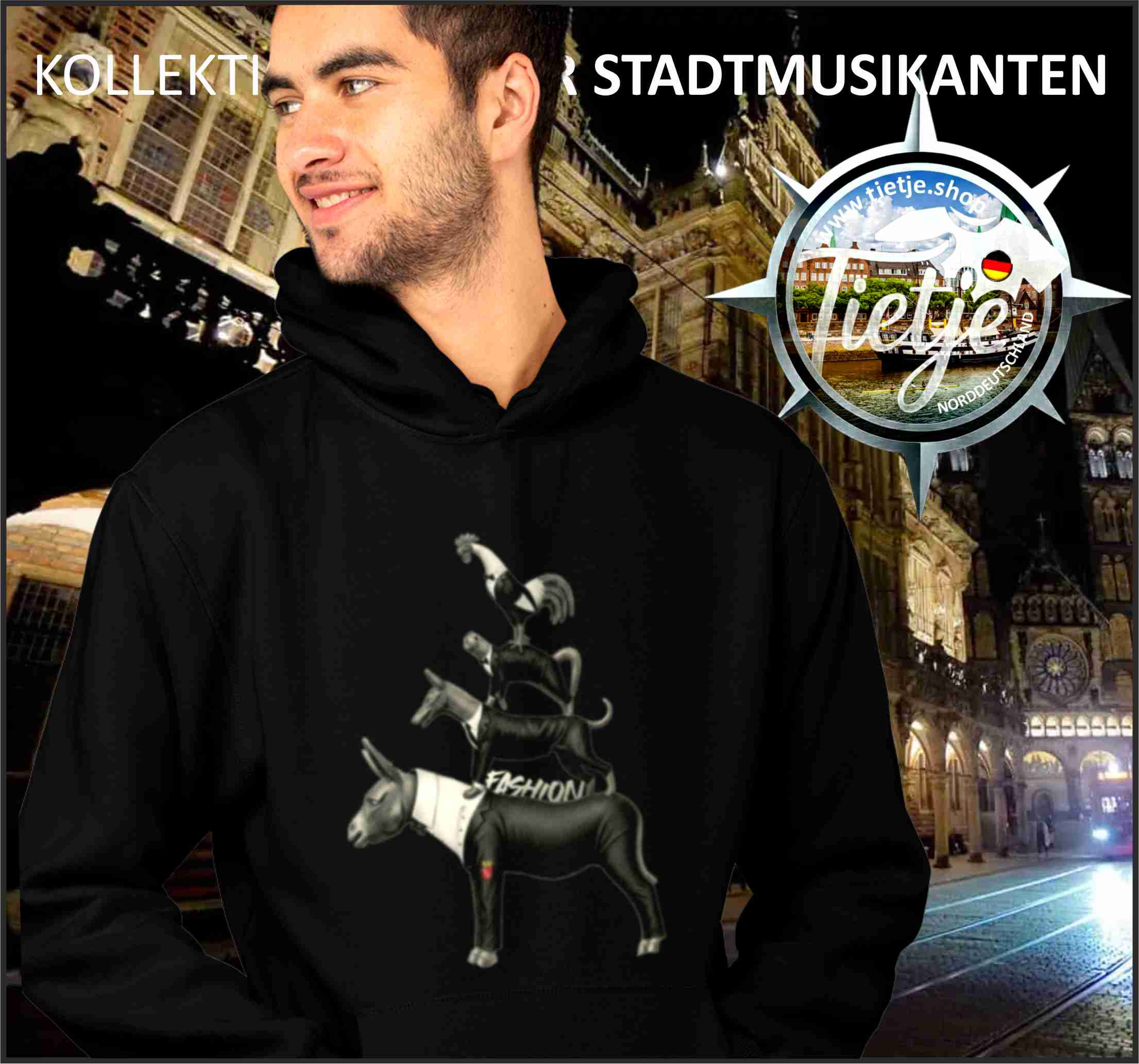 BREMEN - Stadtmusikanten - FASHION  - Unisex Kapuzenpullover Hoodie