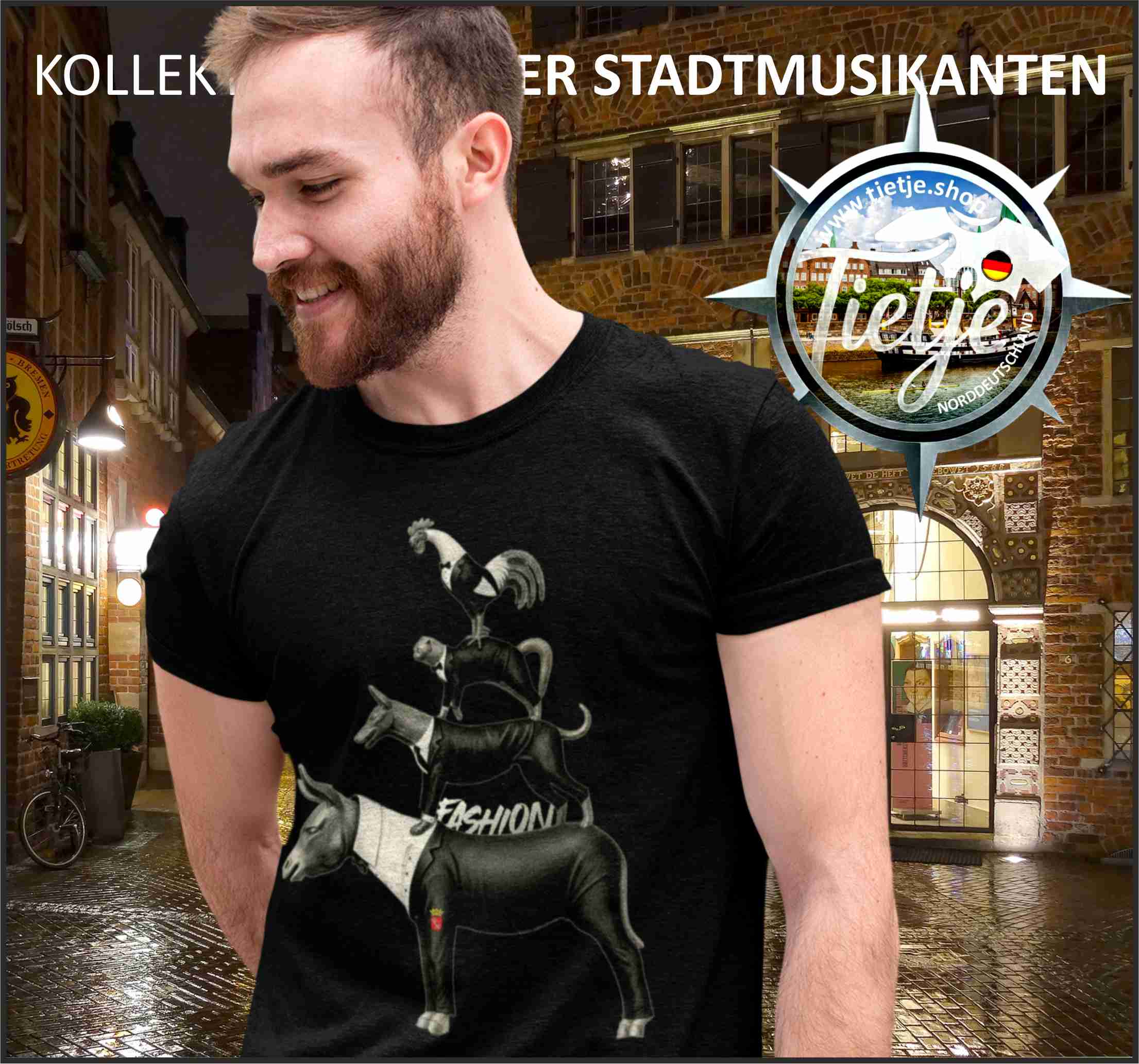 BREMEN - Stadtmusikanten - FASHION  - Herren Shirt