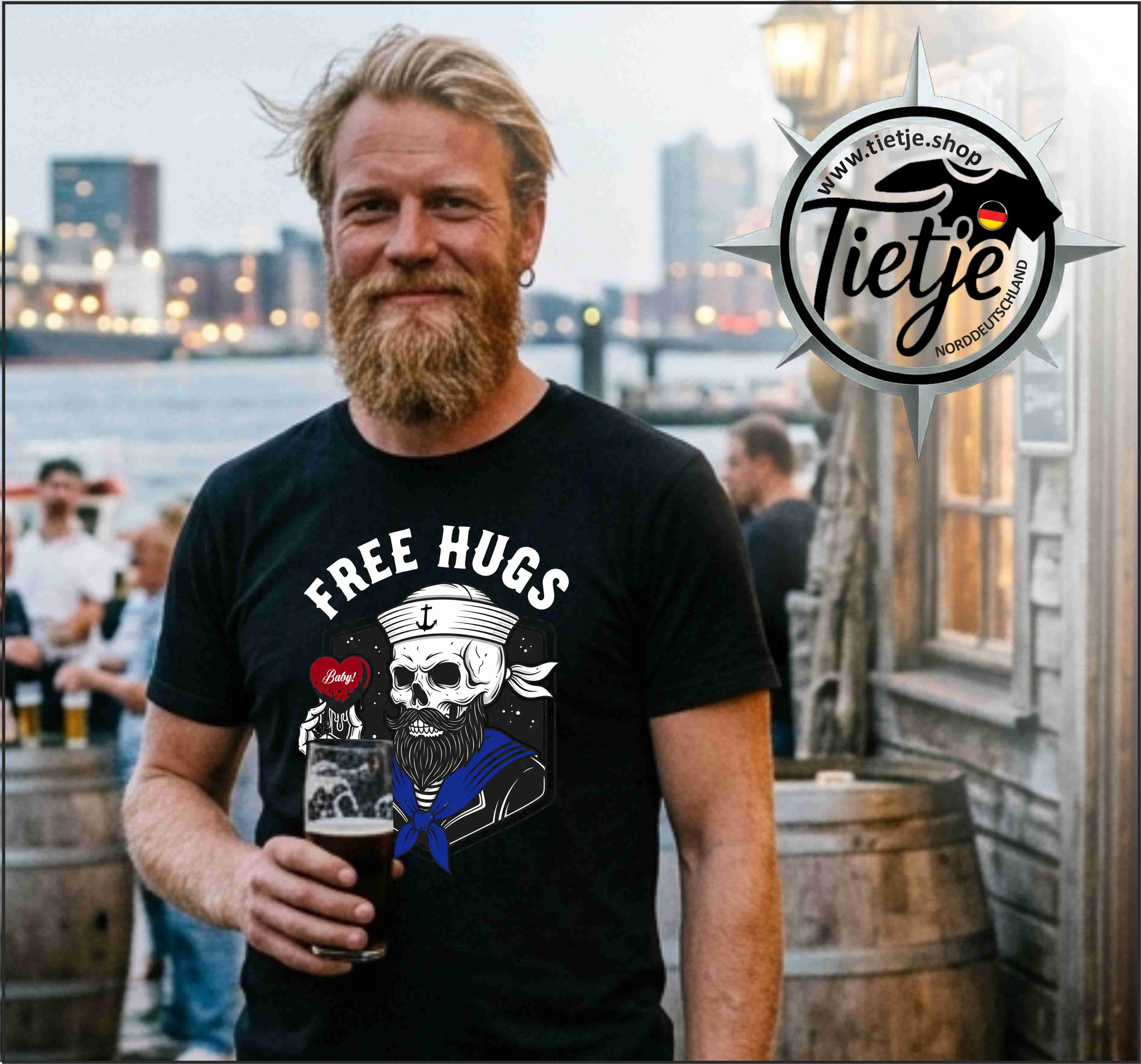 FUN & SUN -  FREE HUGS  - Herren Shirt