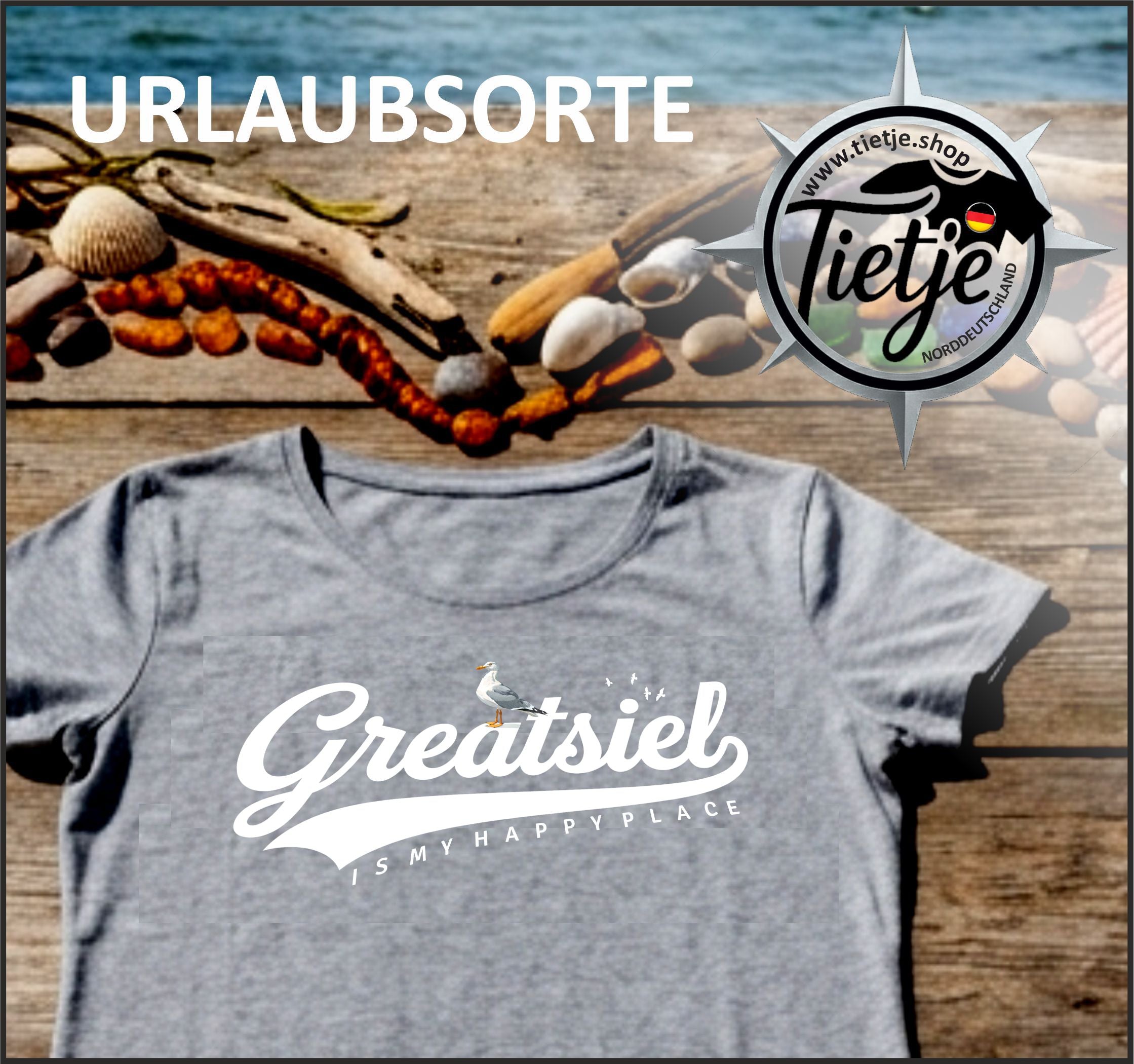 URLAUBSORTE - Greatsiel  - Damen Premiumshirt