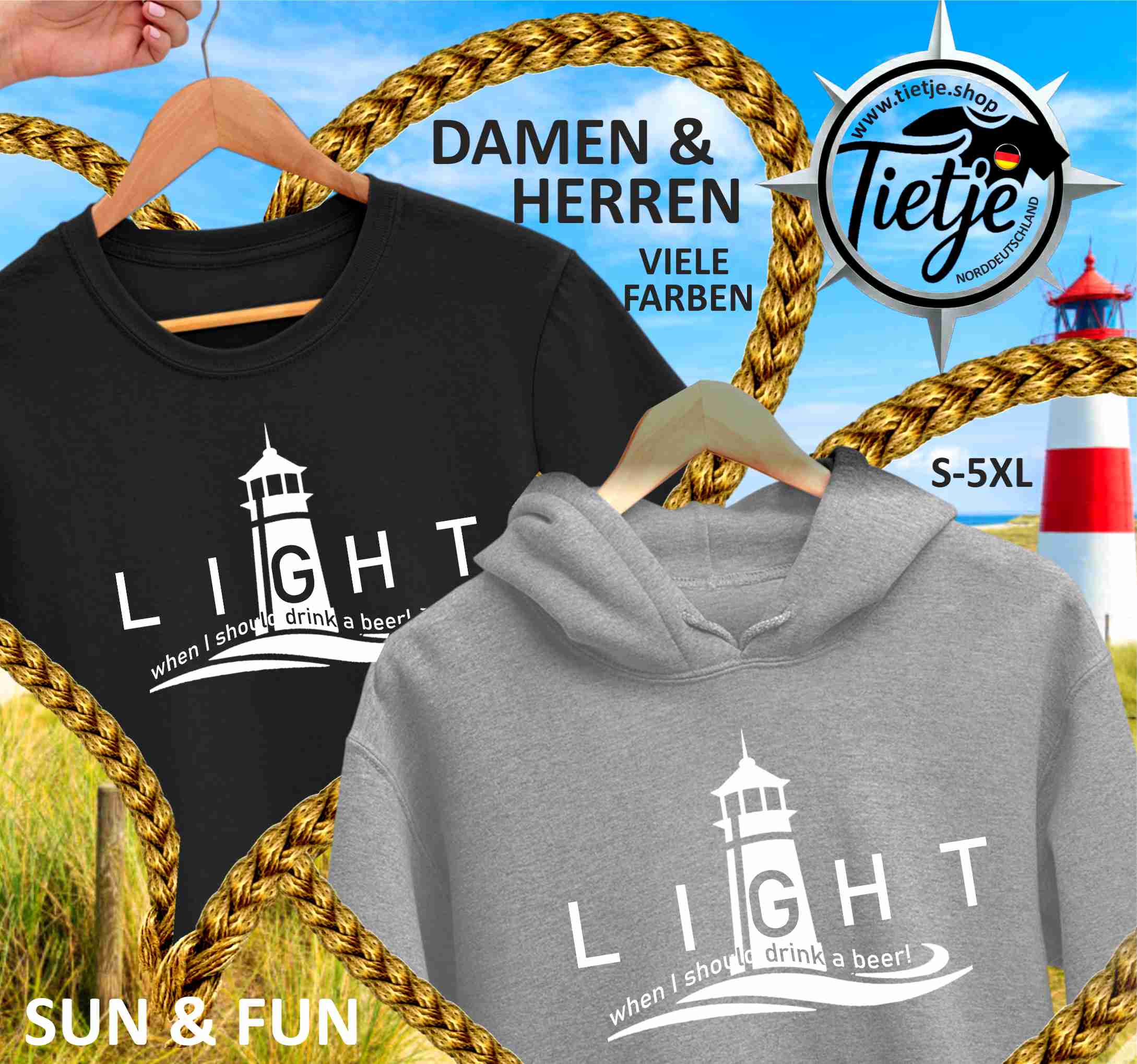 FUN & SUN - LIGHT when I should drink a beer  - Damen Premiumshirt