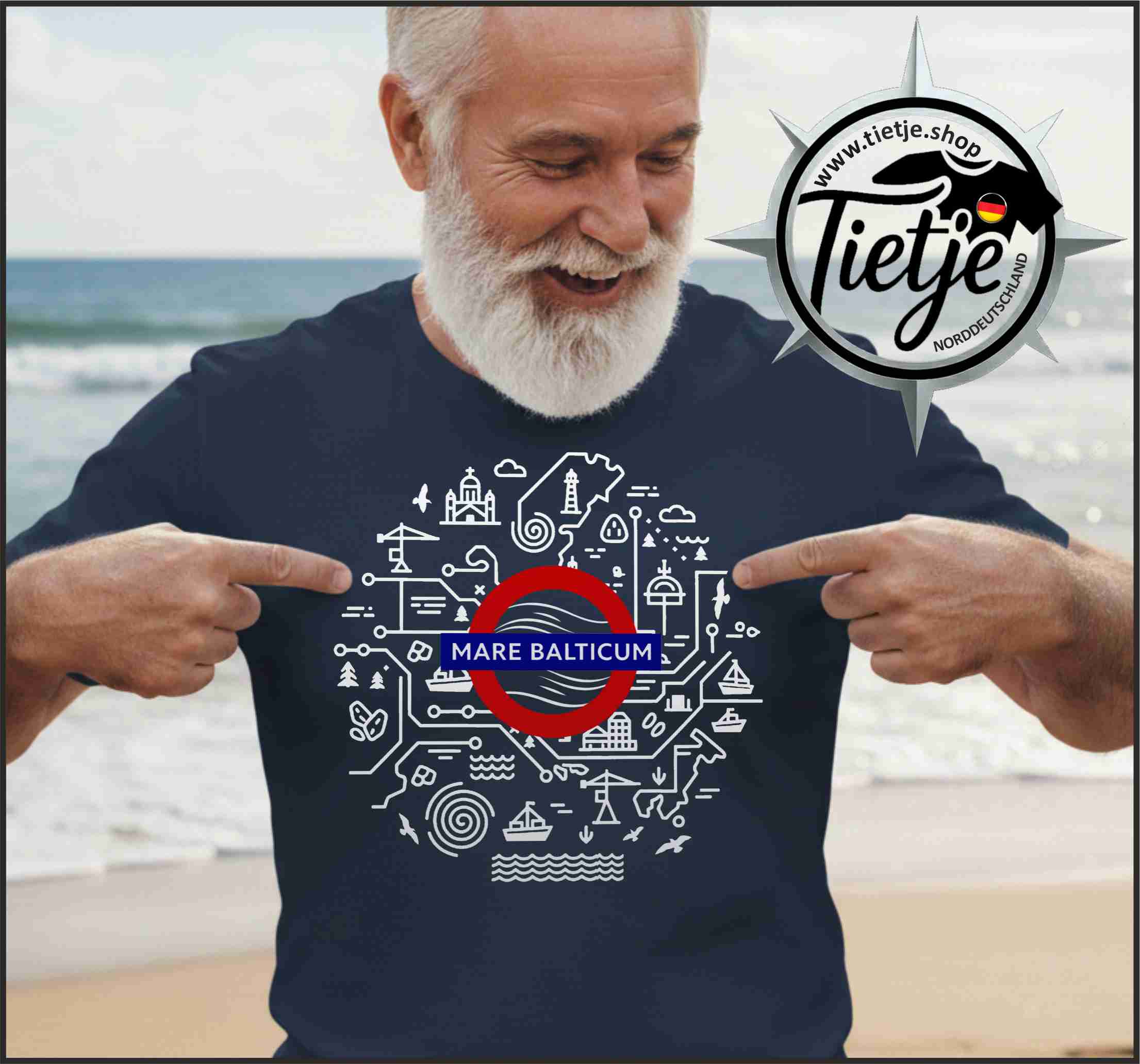 FUN & SUN - MARE BALTICUM  - Herren Shirt