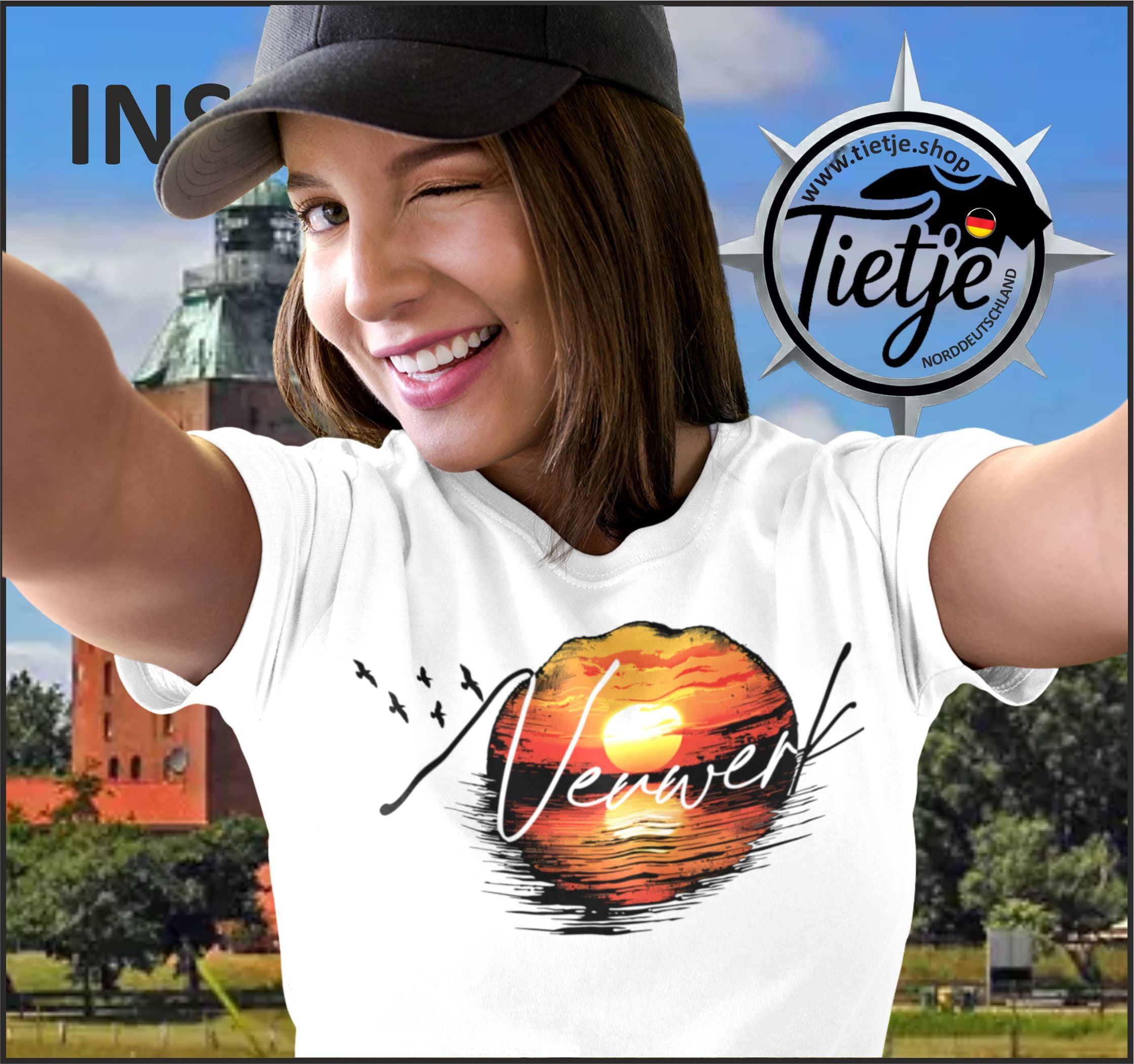 INSELN - NEUWERK  - Damen Premiumshirt