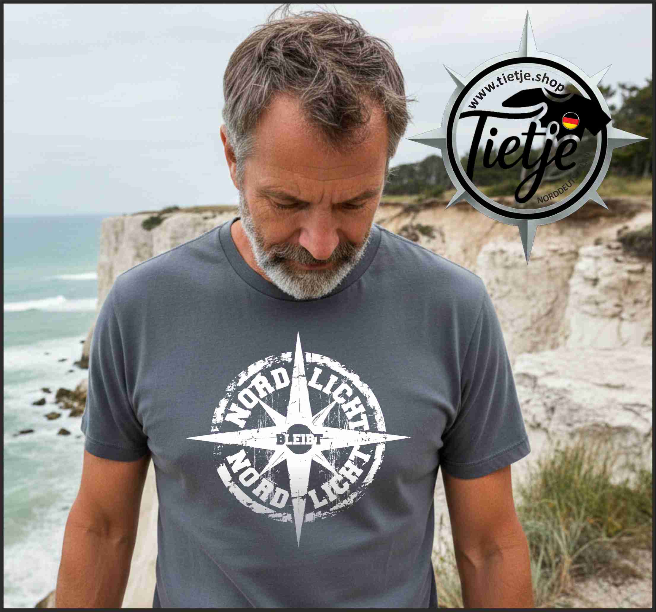 FUN & SUN - NORDLICHT bleibt NORDLICHT  - Herren Shirt