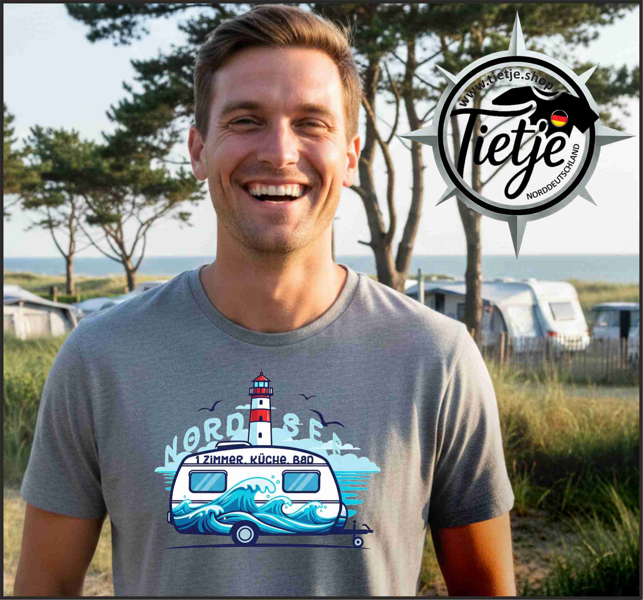 FUN & SUN - NORDSEE - 1 ZKB  - Herren Shirt