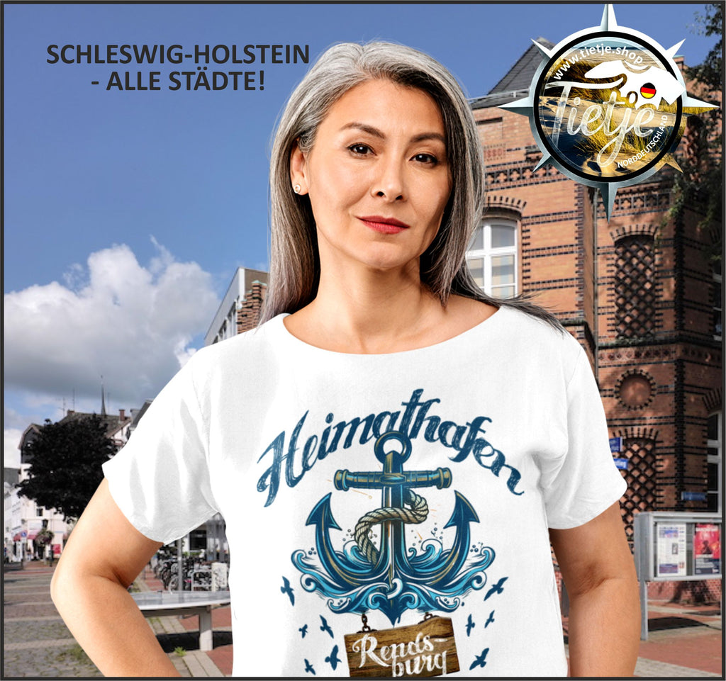 SCHLESWIG-HOLSTEIN - HEIMATHAFEN - Rendsburg  - Damen Premiumshirt