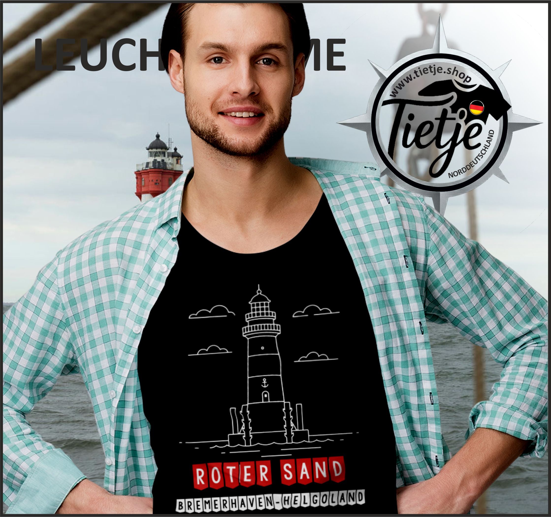 LEUCHTTÜRME - ROTER SAND  - Herren Shirt