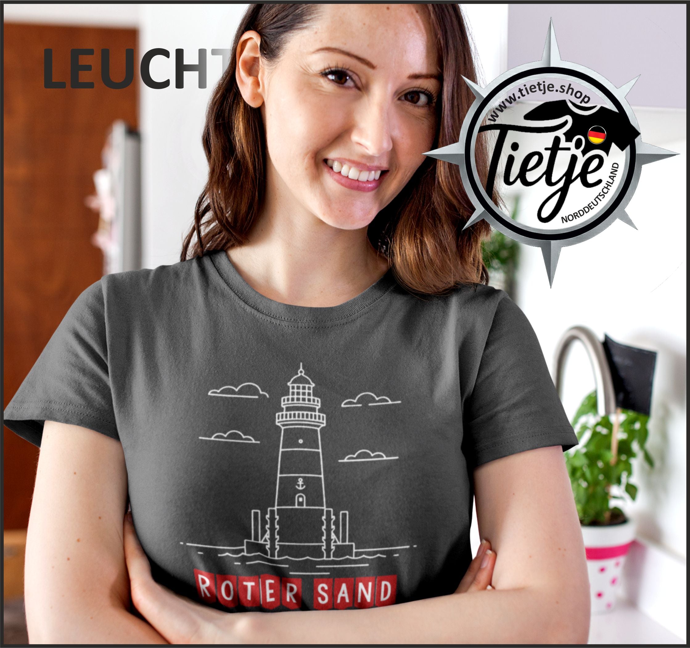 LEUCHTTÜRME - ROTER SAND  - Damen Premiumshirt