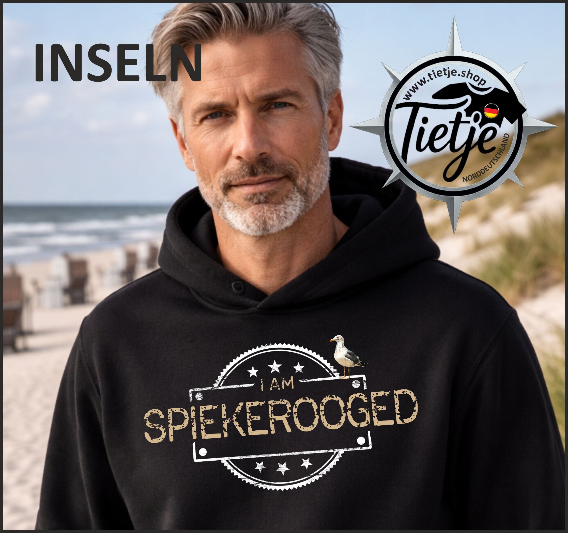 INSELN - SPIEKEROOGED  - Unisex Kapuzenpullover Hoodie
