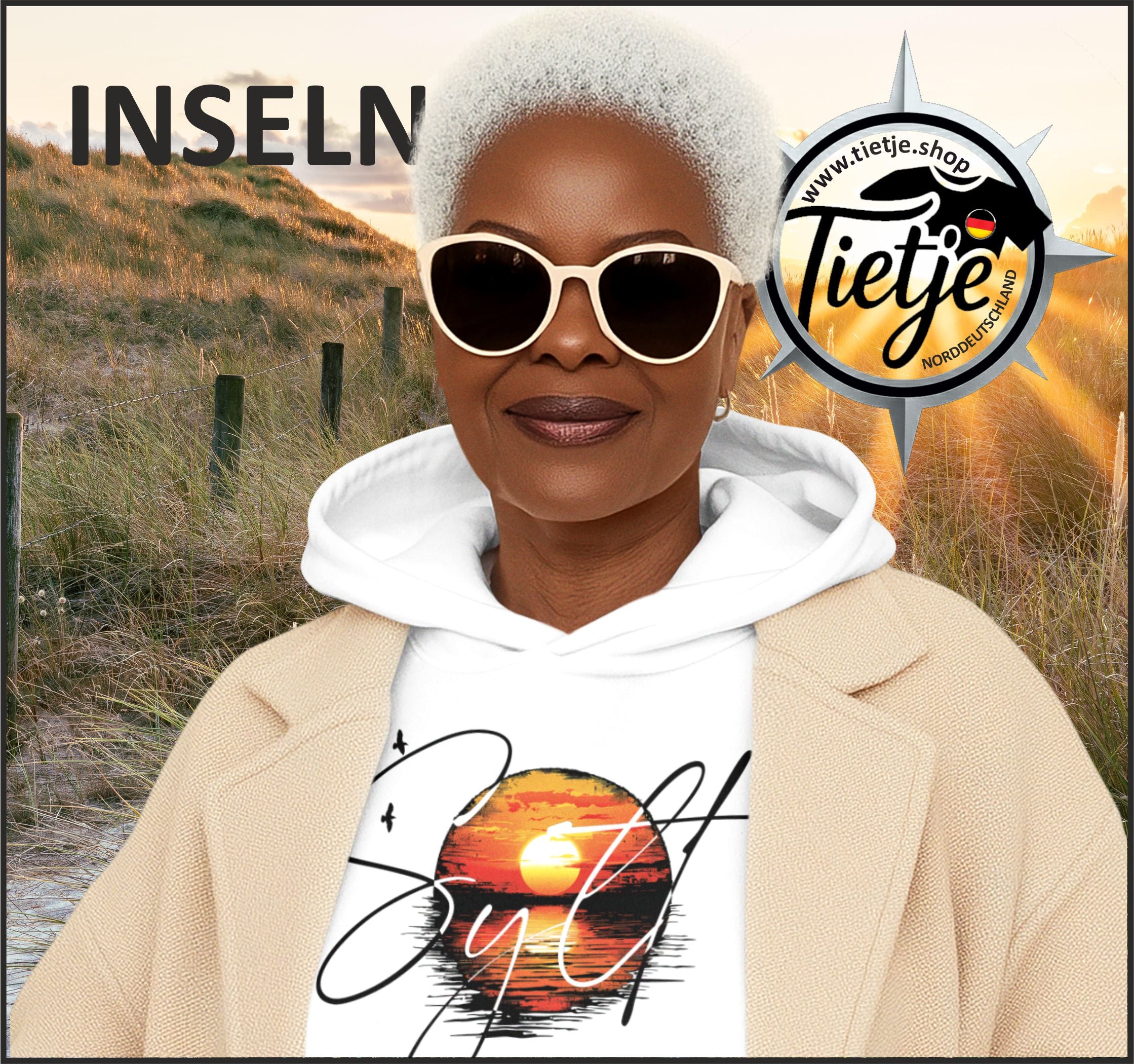 INSELN - SYLT  - Unisex Kapuzenpullover Hoodie