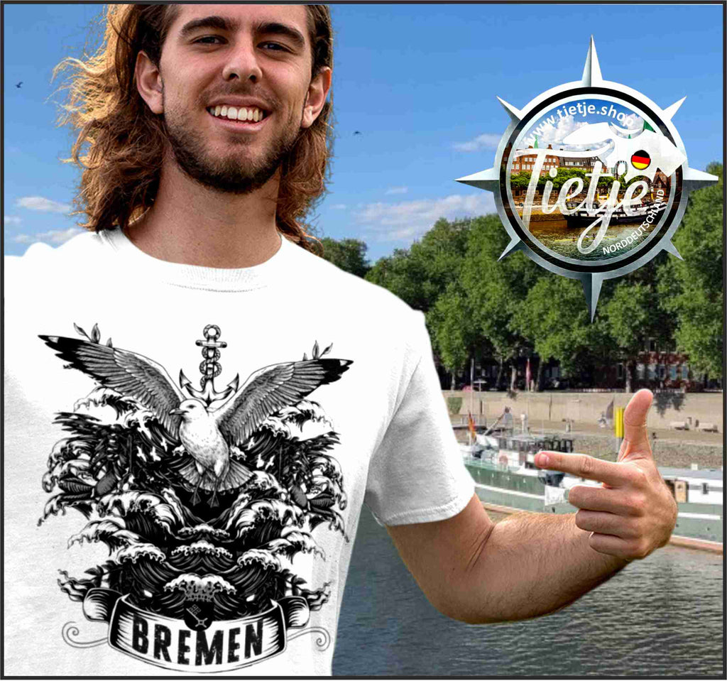 BREMEN - WAVES  - Herren Shirt